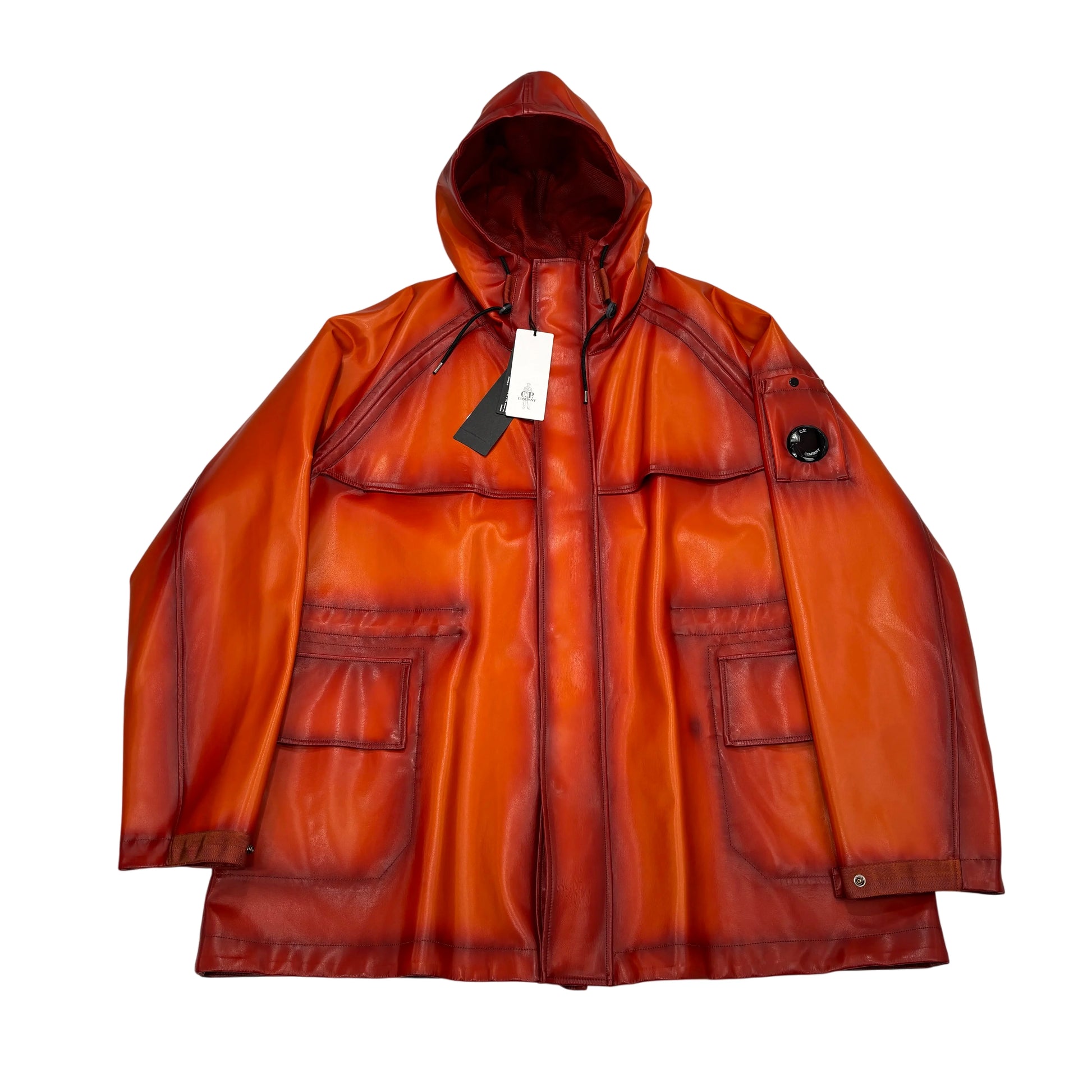 Cp Company Orange Hooded Jacket