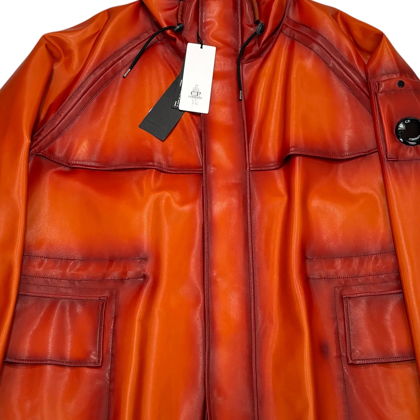 Cp Company Orange Hooded Jacket