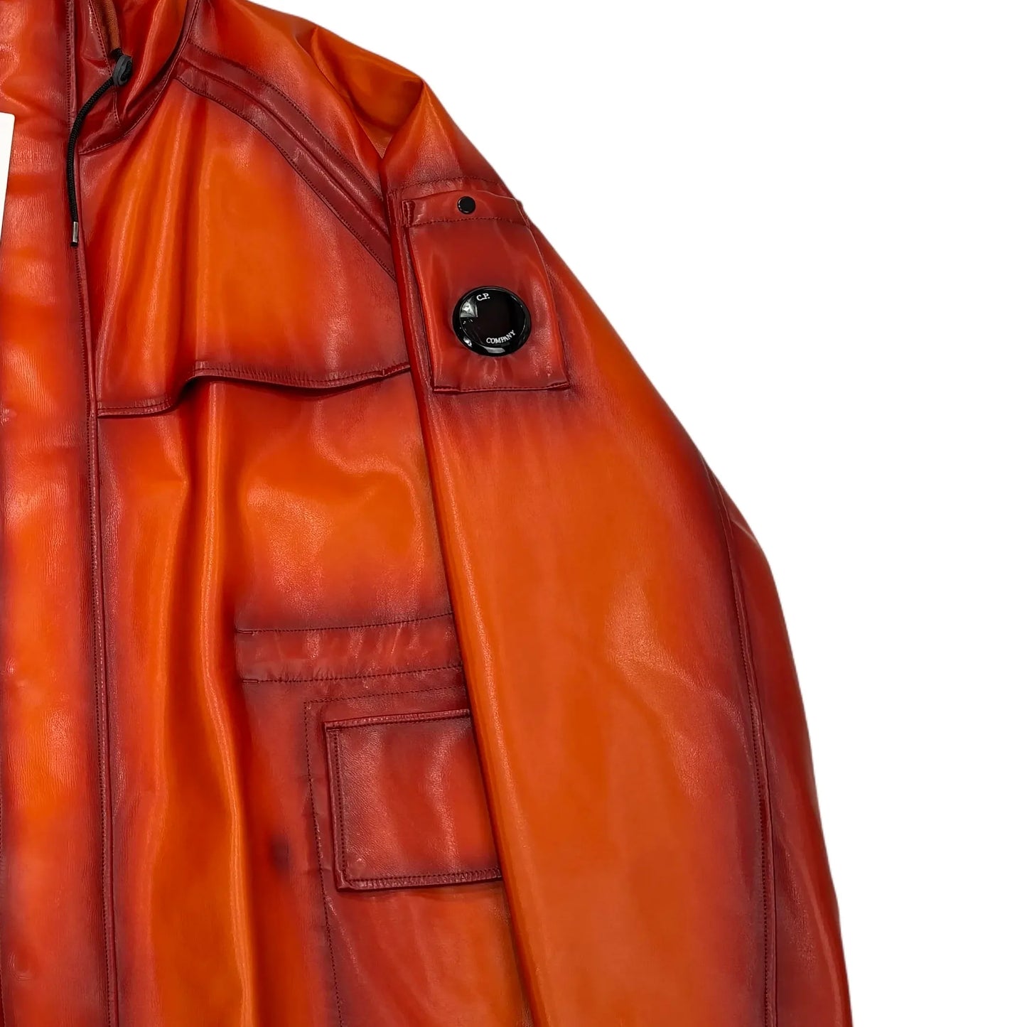 Cp Company Orange Hooded Jacket
