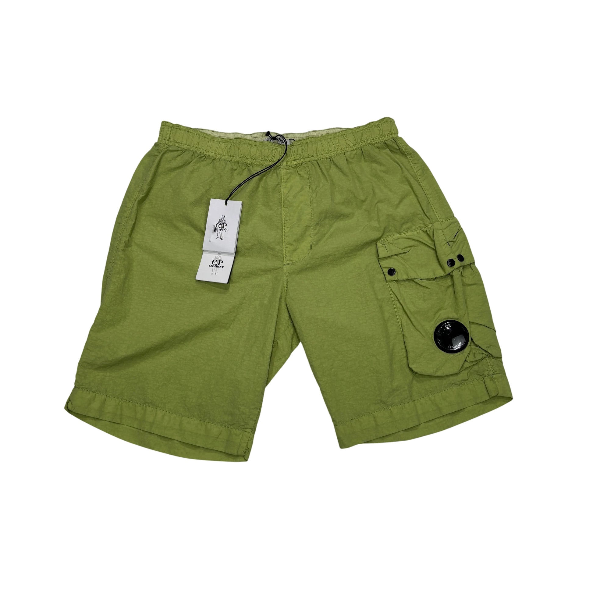 CP Company Green Single Goggle Swimming Shorts