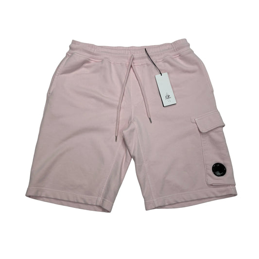CP Company Pink Single Goggle Cotton Cargo Shorts