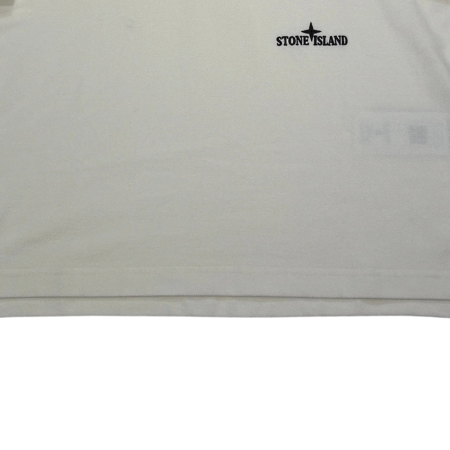 Stone Island Beige Embroidered Logo Polo Shirt