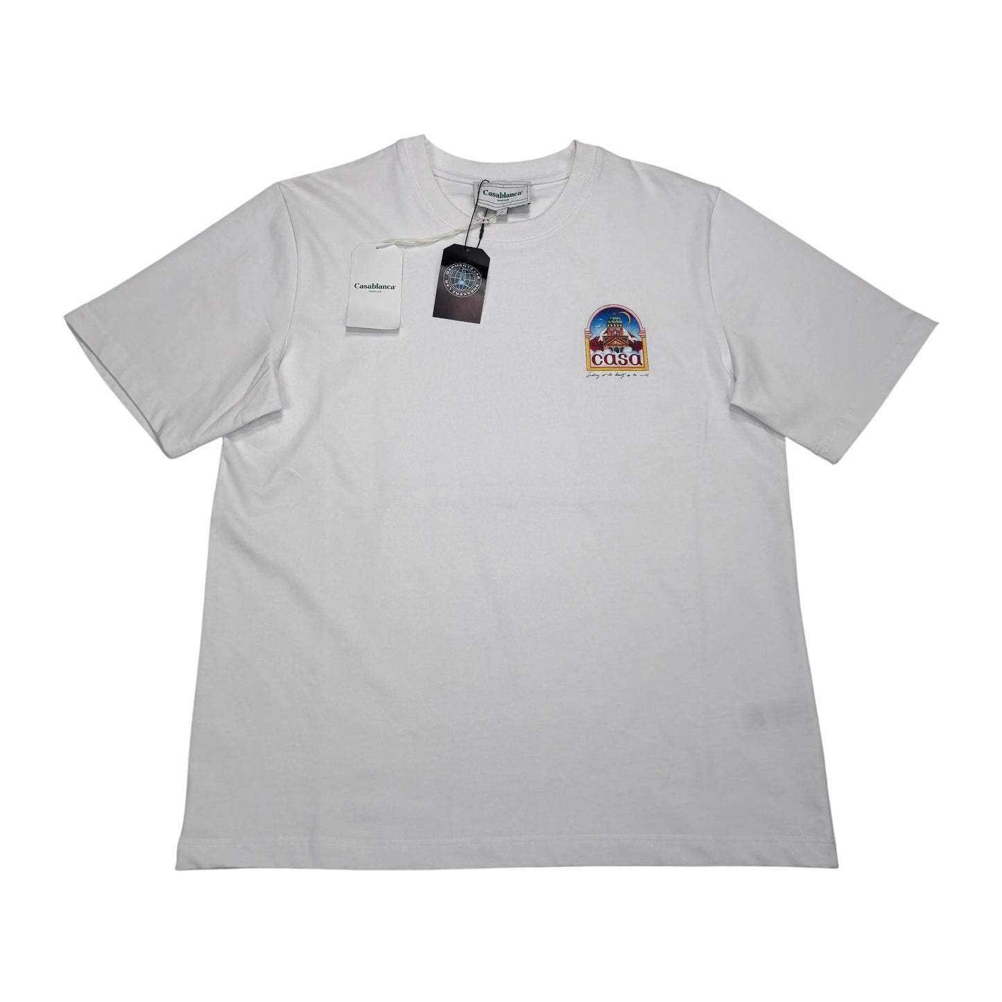 Casa Blanca White Vue De L'arche Printed T-shirt