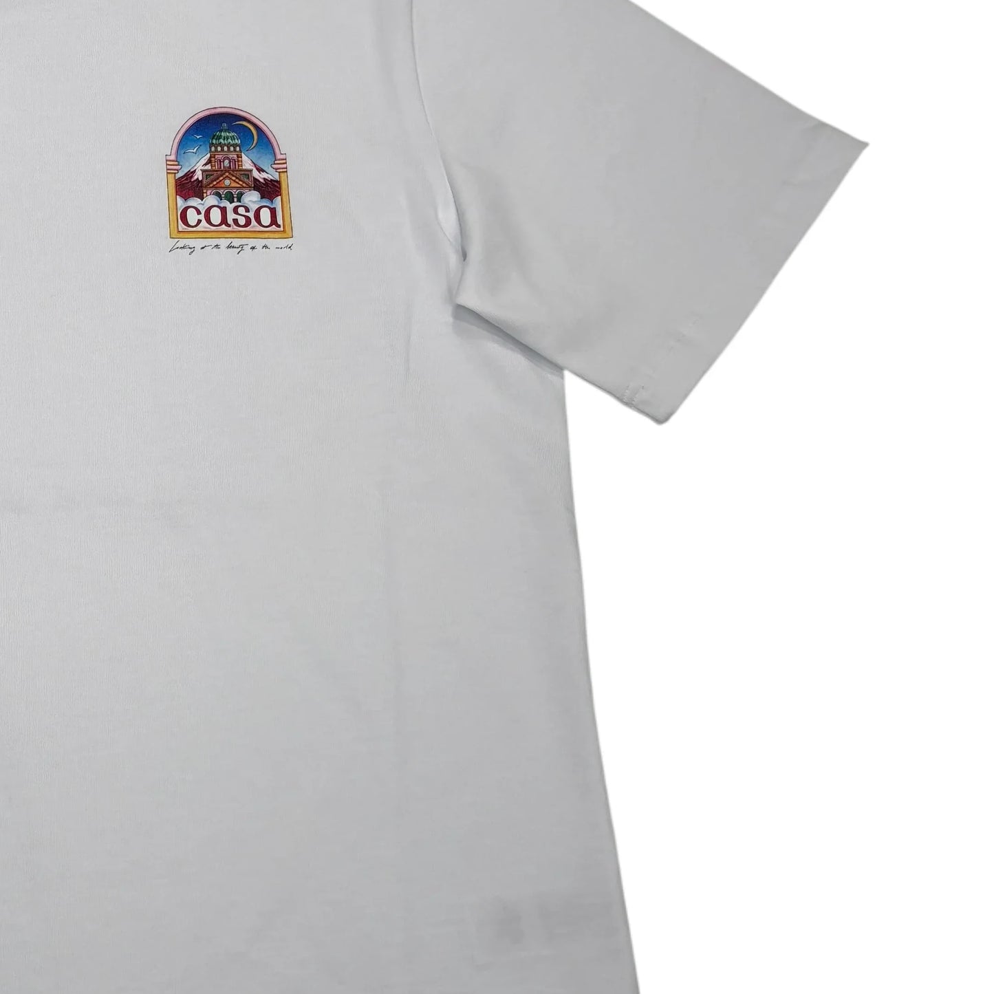 Casa Blanca White Vue De L'arche Printed T-shirt