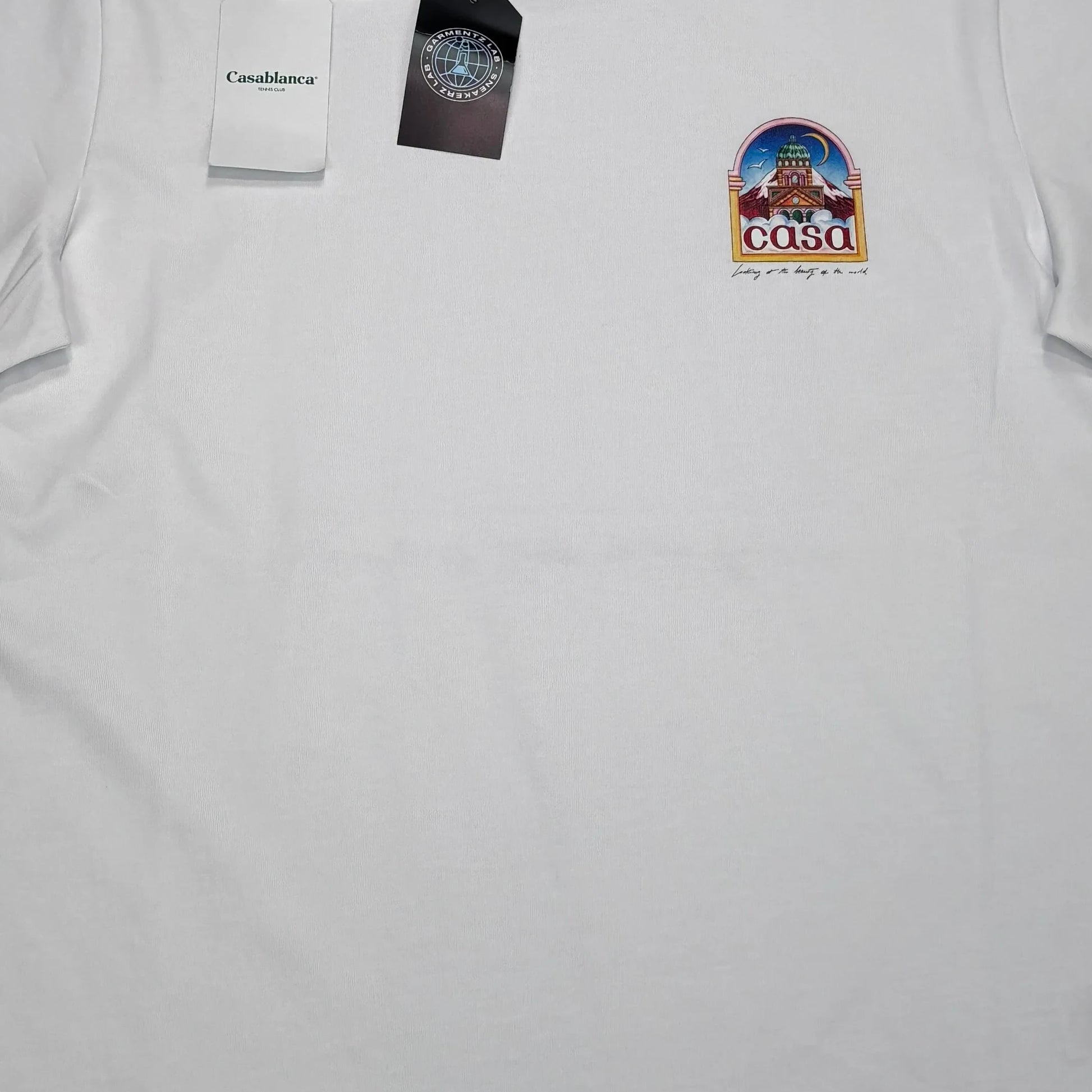 Casa Blanca White Vue De L'arche Printed T-shirt