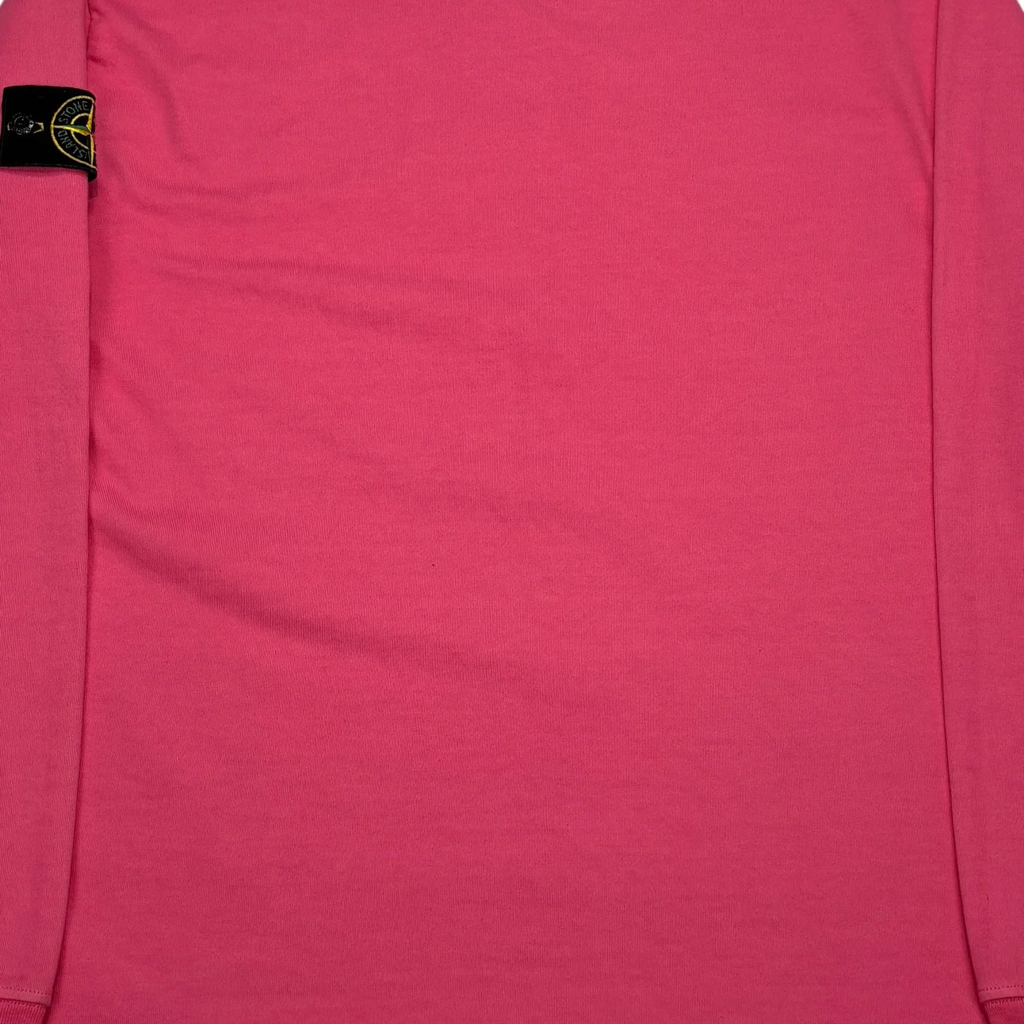 Stone Island Pink Compass Patch Lightweight Crewneck Jumper