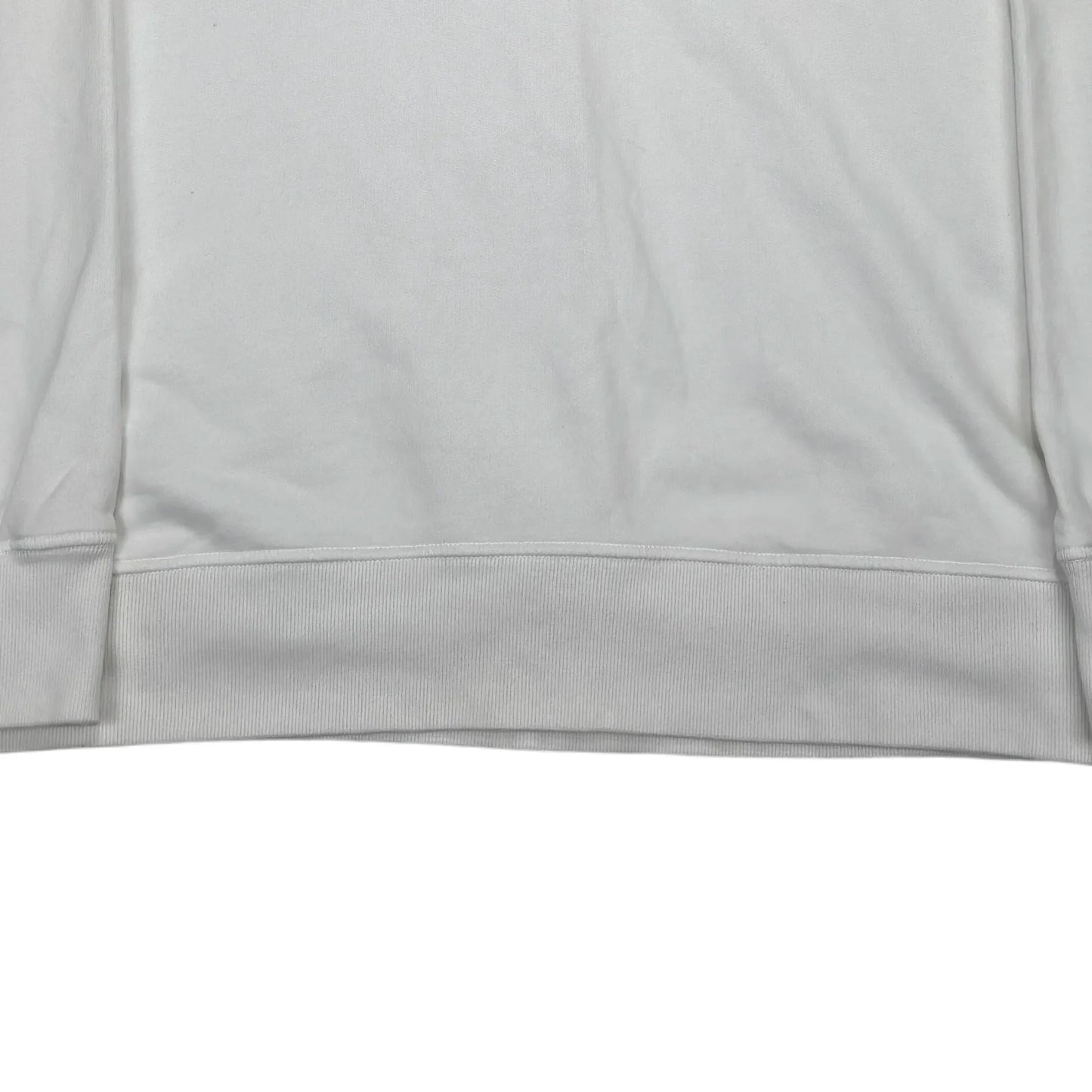 Stone Island White Compass Patch Crewneck Jumper