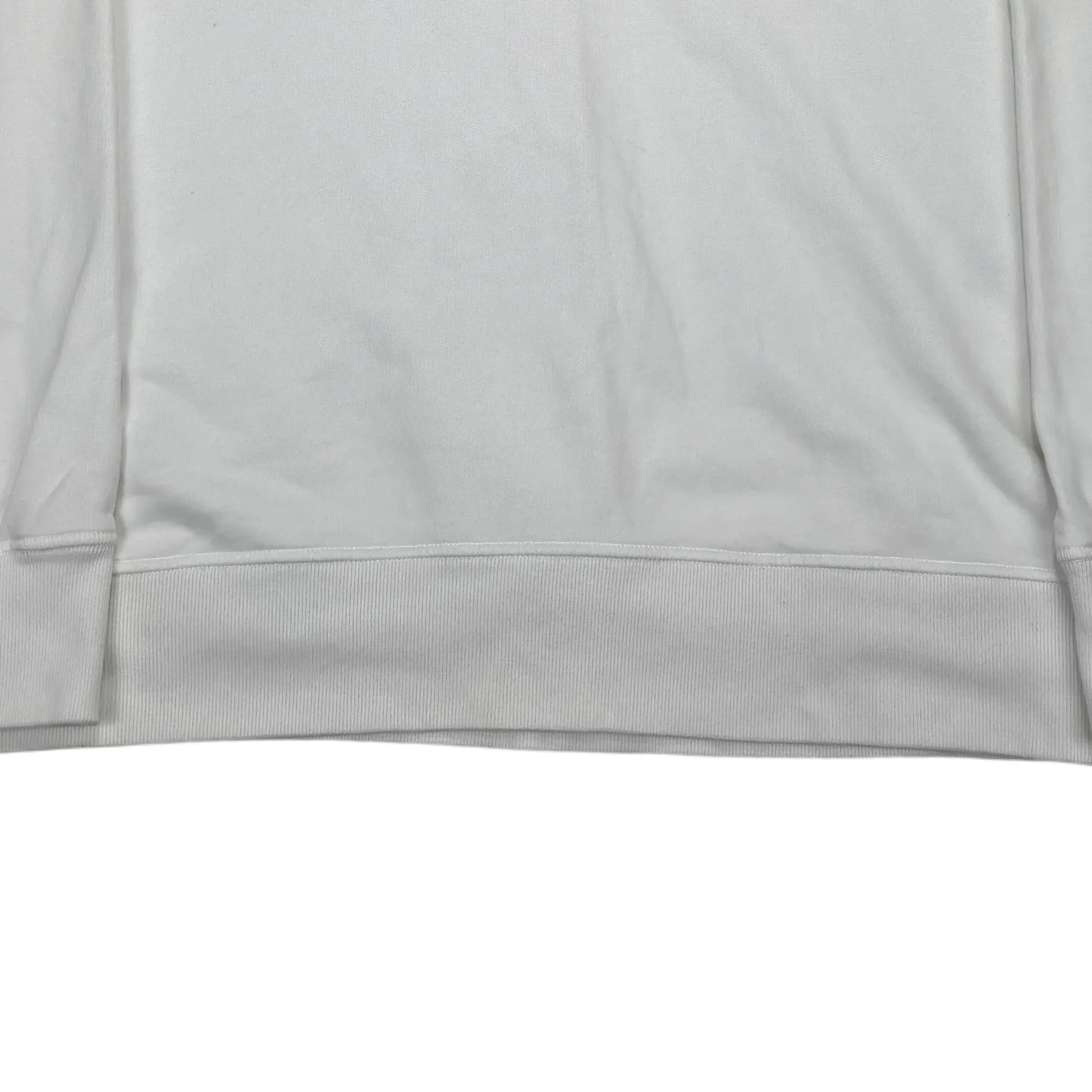 Stone Island White Compass Patch Crewneck Jumper