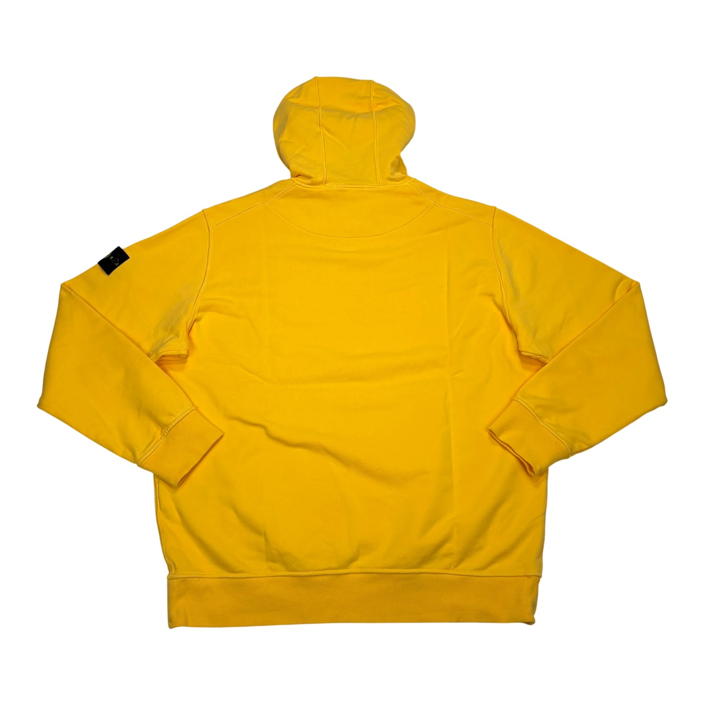 Stone Island Yellow Compass Patch Cotton Hoodie