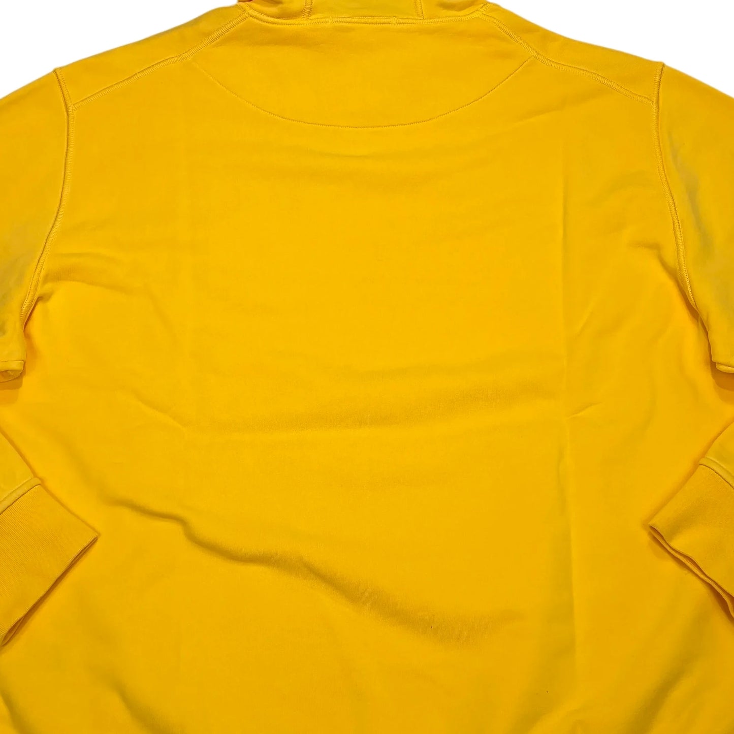 Stone Island Yellow Compass Patch Cotton Hoodie