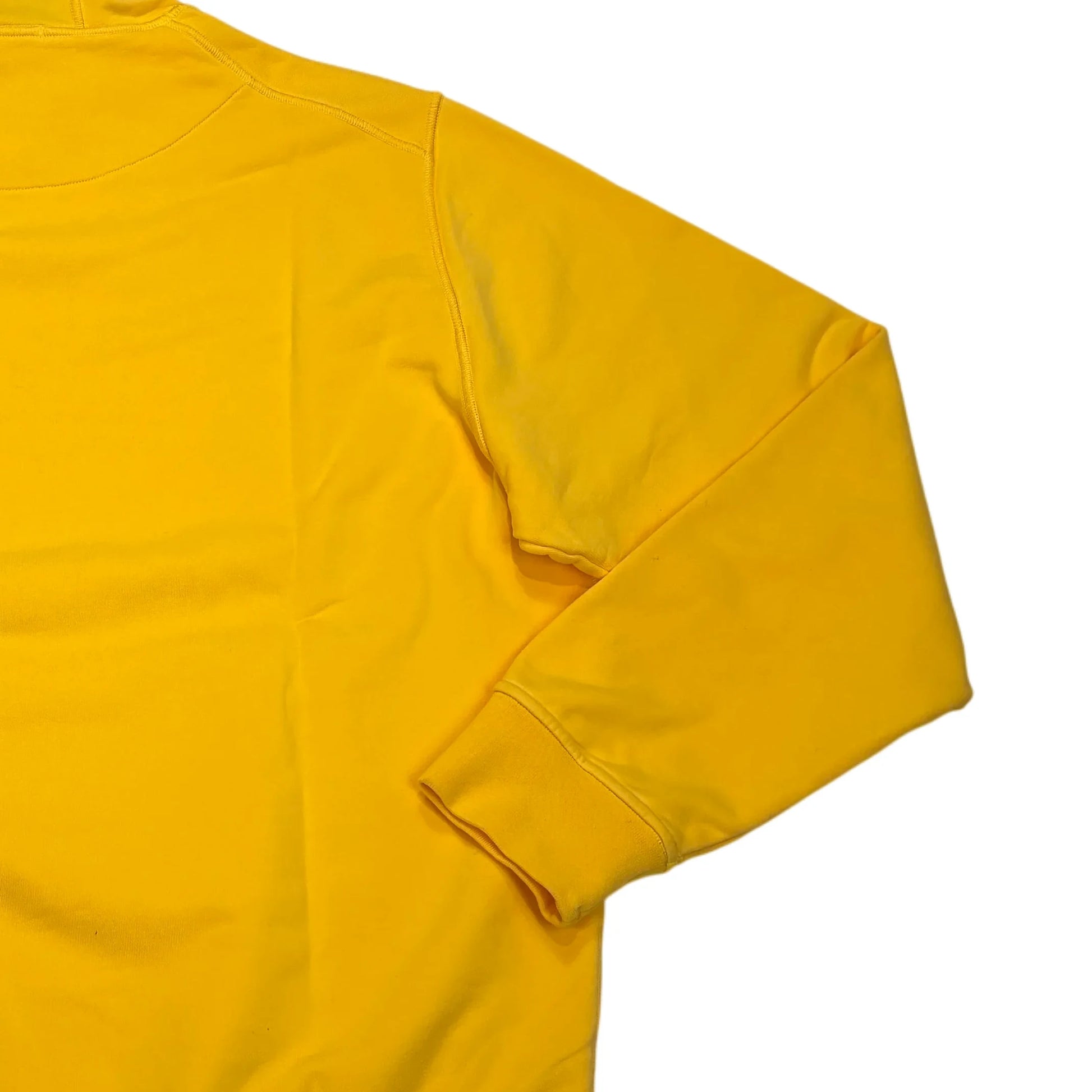 Stone Island Yellow Compass Patch Cotton Hoodie