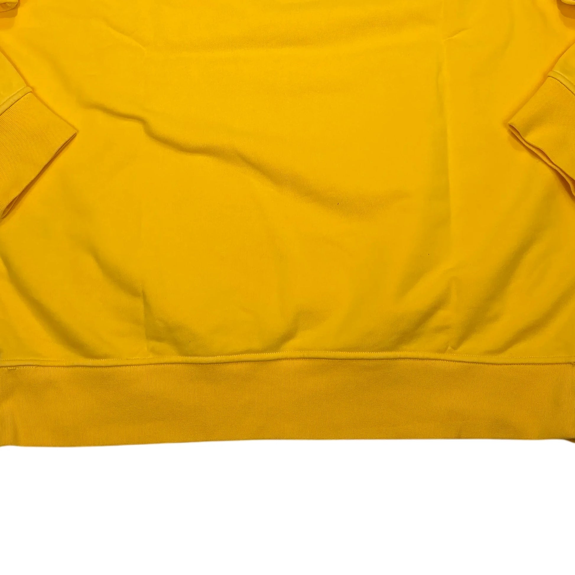 Stone Island Yellow Compass Patch Cotton Hoodie