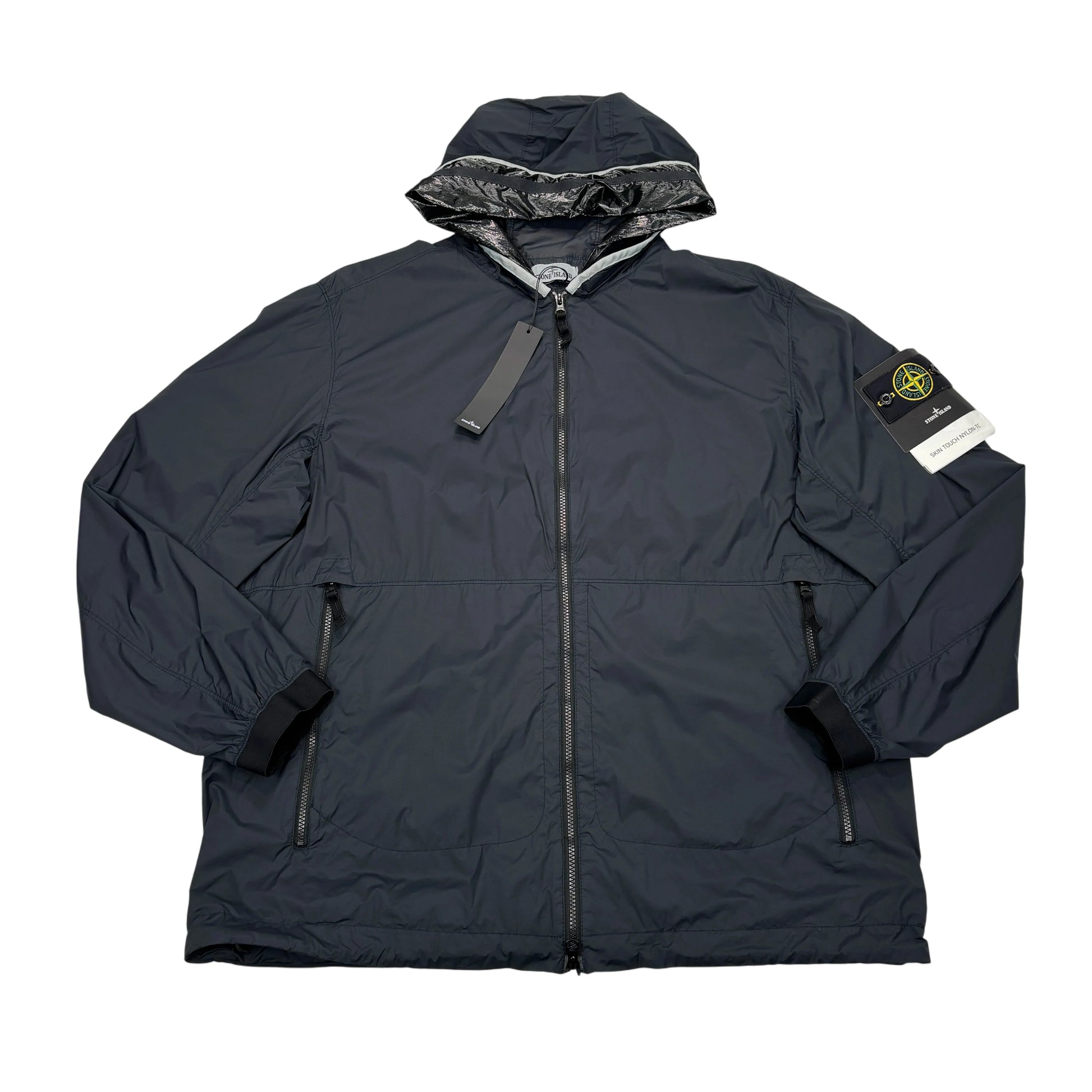 Stone Island Black Skin Touch Nylon-TC Hooded Jacket