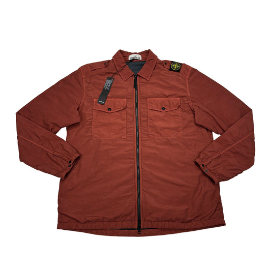 Stone Island Red Shoulder Compass Patch Jacket