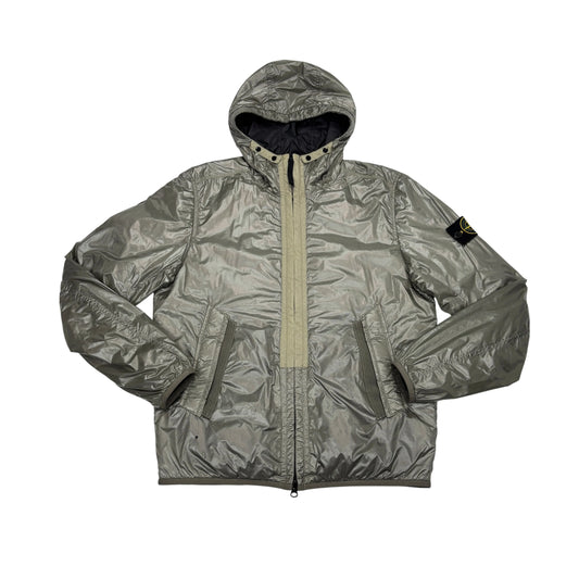 Stone Island Grey Pertex Quantum Y with Primaloft Insulation Technology Hooded Jacket