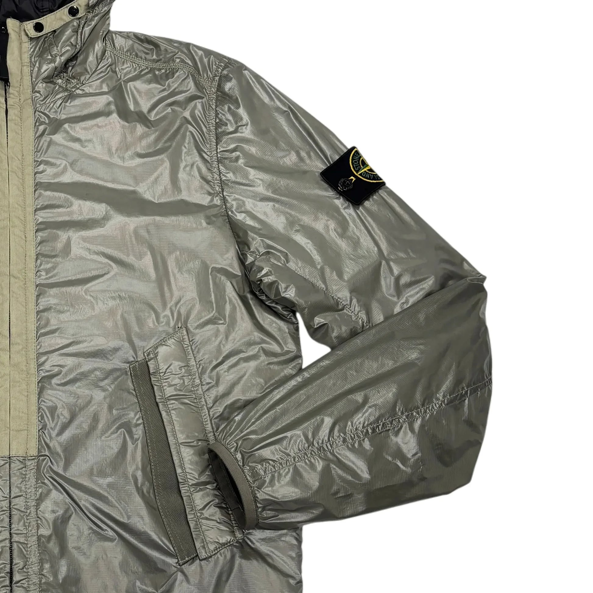 Stone Island Grey Pertex Quantum Y with Primaloft Insulation Technology Hooded Jacket