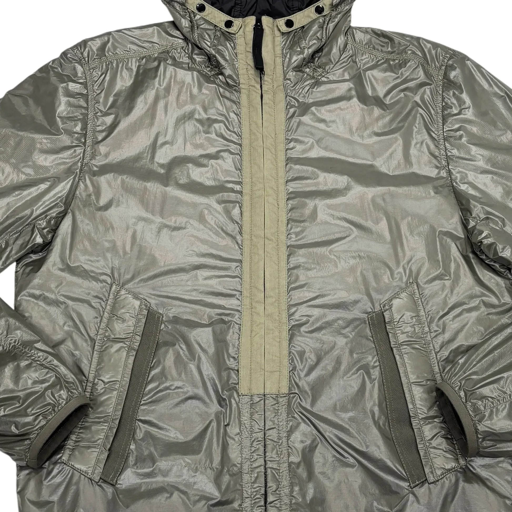 Stone Island Grey Pertex Quantum Y with Primaloft Insulation Technology Hooded Jacket