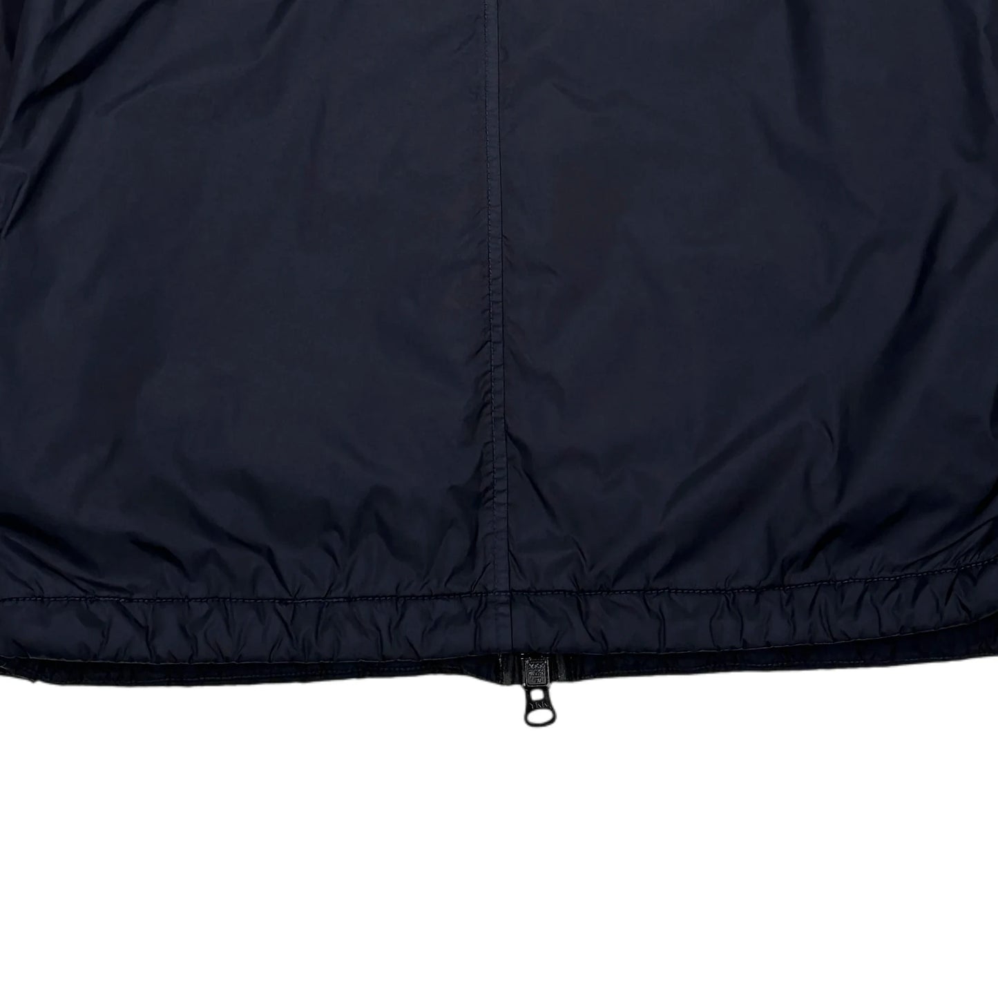 Stone Island Navy Blue Garment Dyed Crinkle Reps NY with Zip Away Hood Jacket