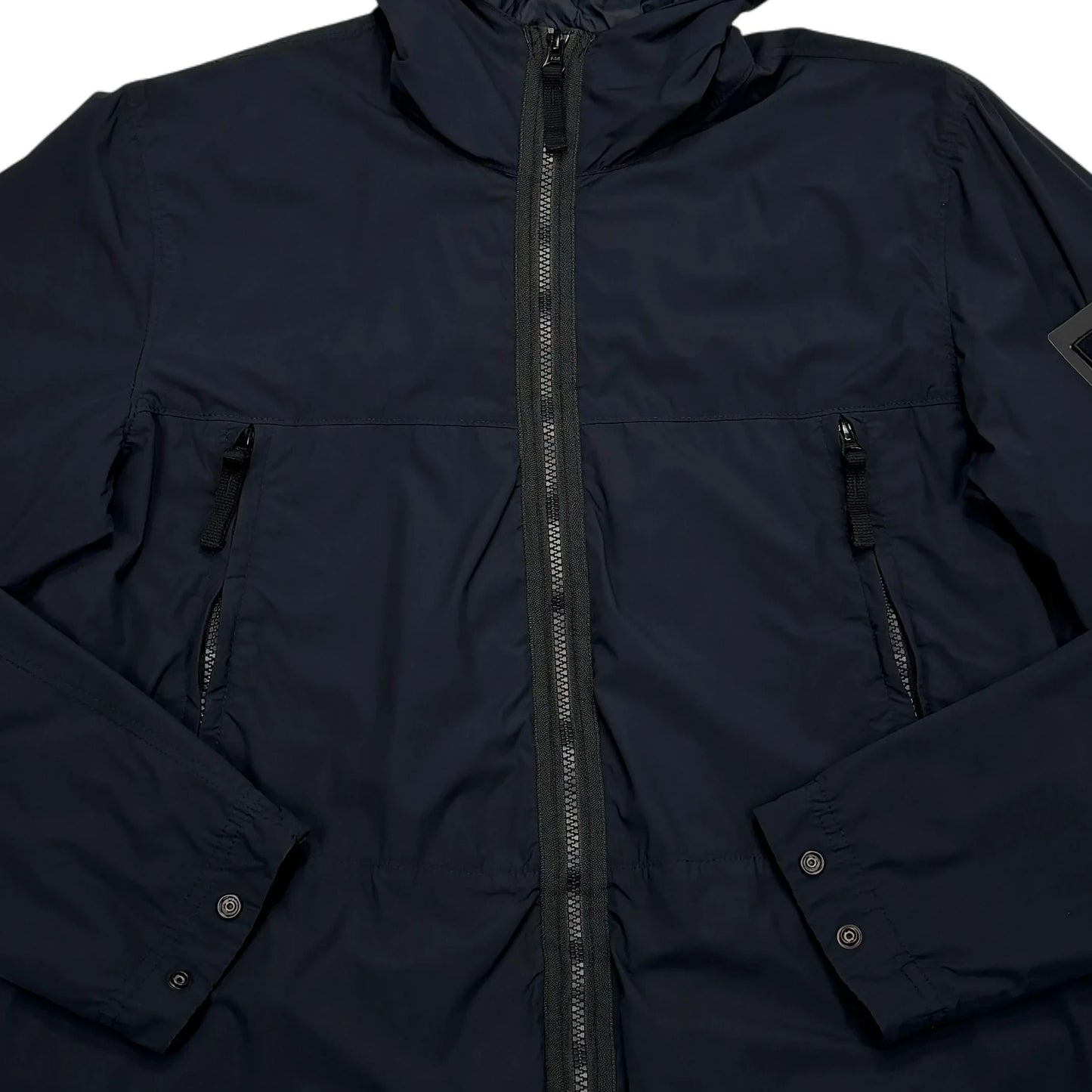 Stone Island Black Skin Touch Nylon TC Hooded Jacket