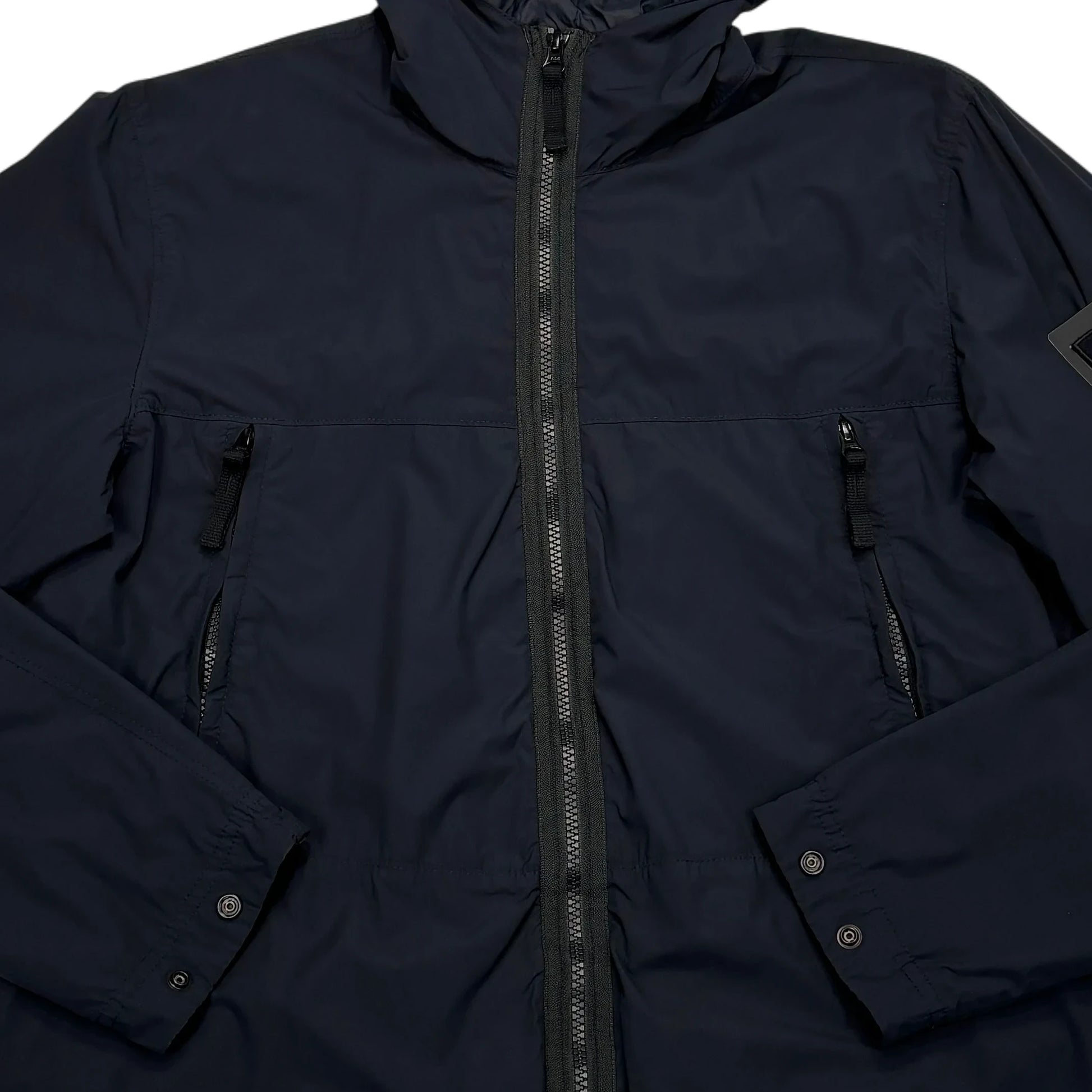 Stone Island Black Skin Touch Nylon TC Hooded Jacket