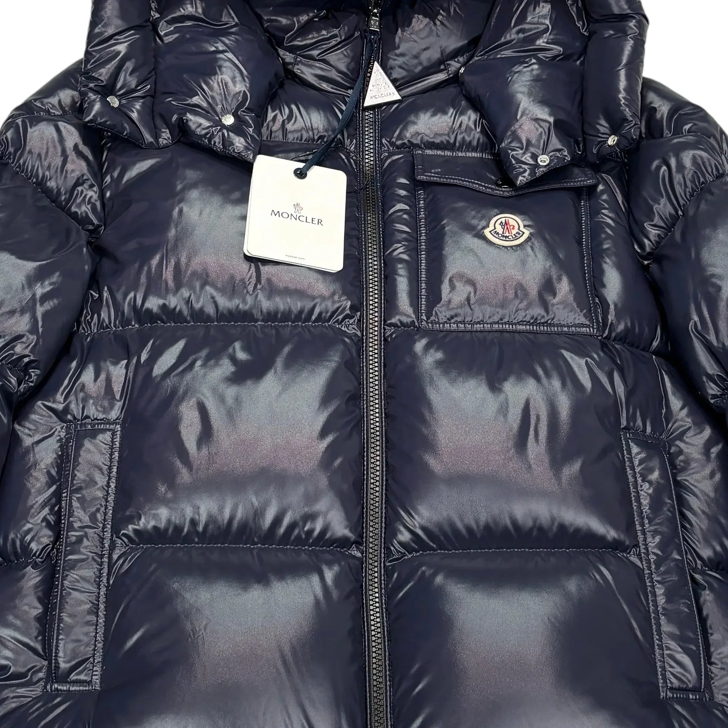 Moncler Navy Blue Montbeliard Giubbott Puffer Jacket