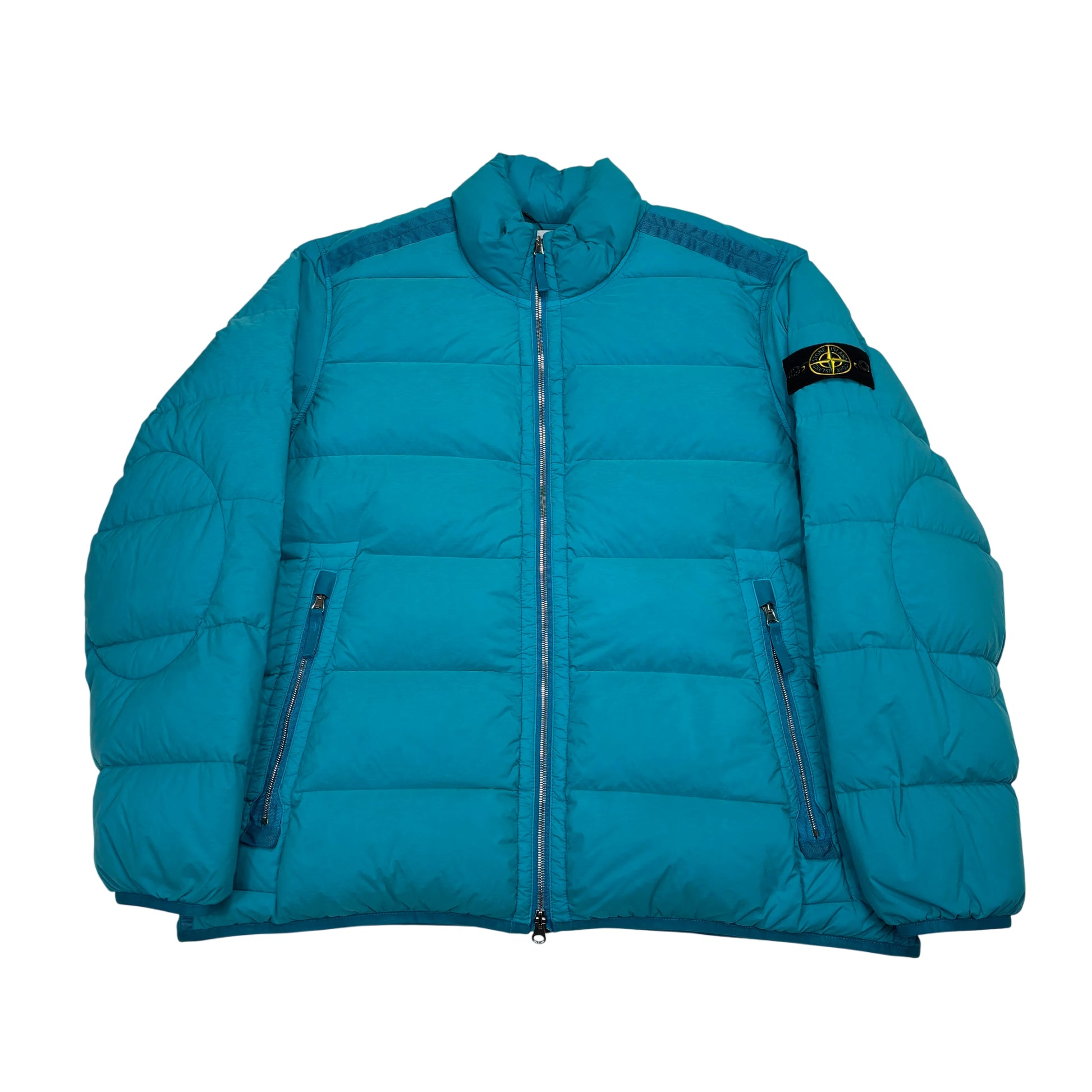 Stone Island Blue Seamless Tunnel Nylon Down-TC Puffer Jacket