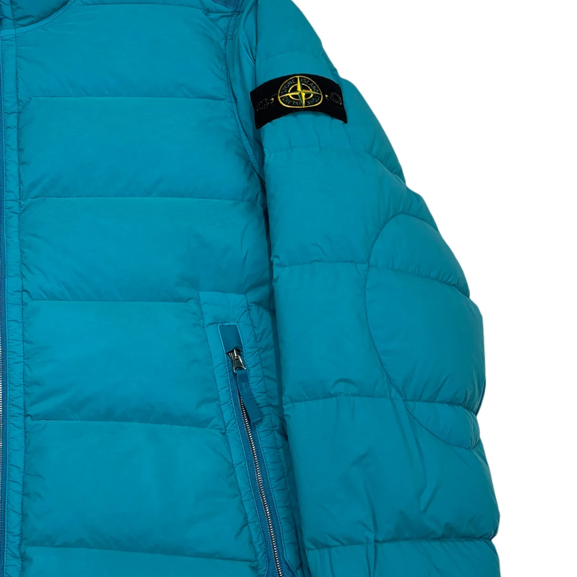 Stone Island Blue Seamless Tunnel Nylon Down-TC Puffer Jacket