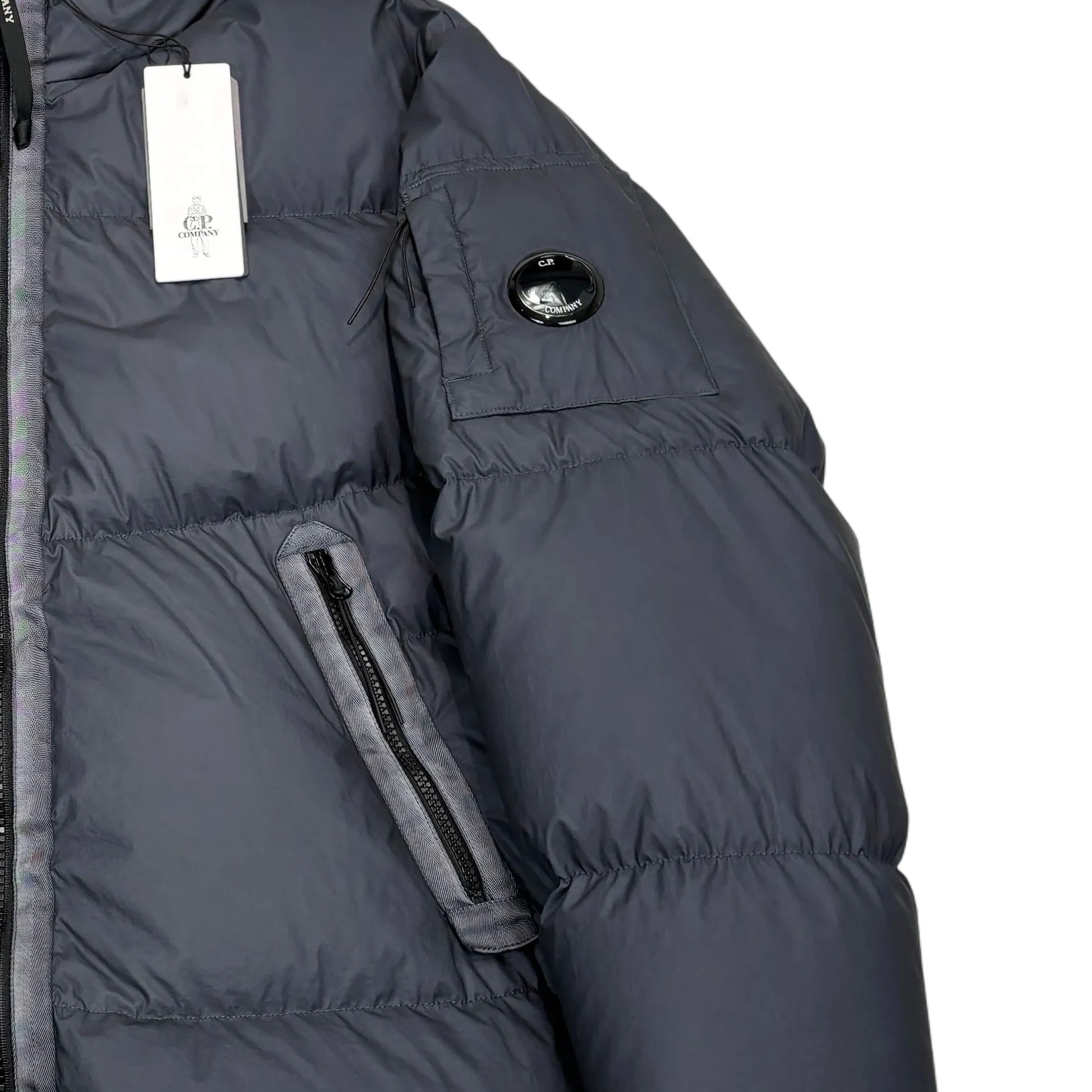 CP Company Navy Blue BI-TM Down Jacket