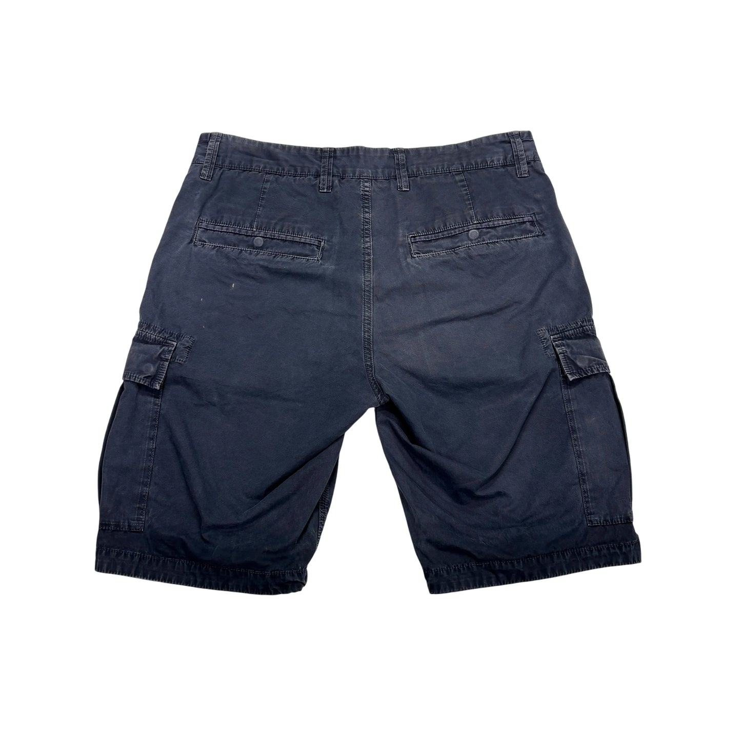 Stone Island Blue Compass Patch Cargo Shorts