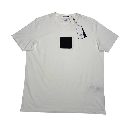CP Company White Rubberised Logo T-shirt