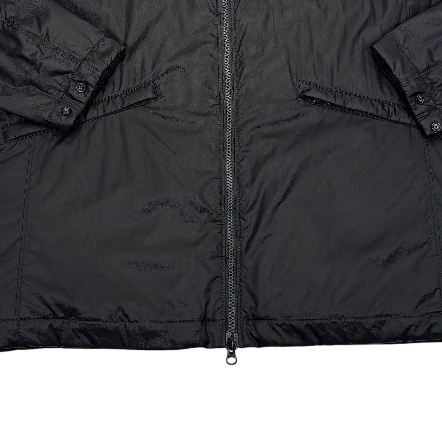 <p>Stone Island Black Bio-Based Ripstop Nylon with Primaloft Insulation Technology Jacket</p>