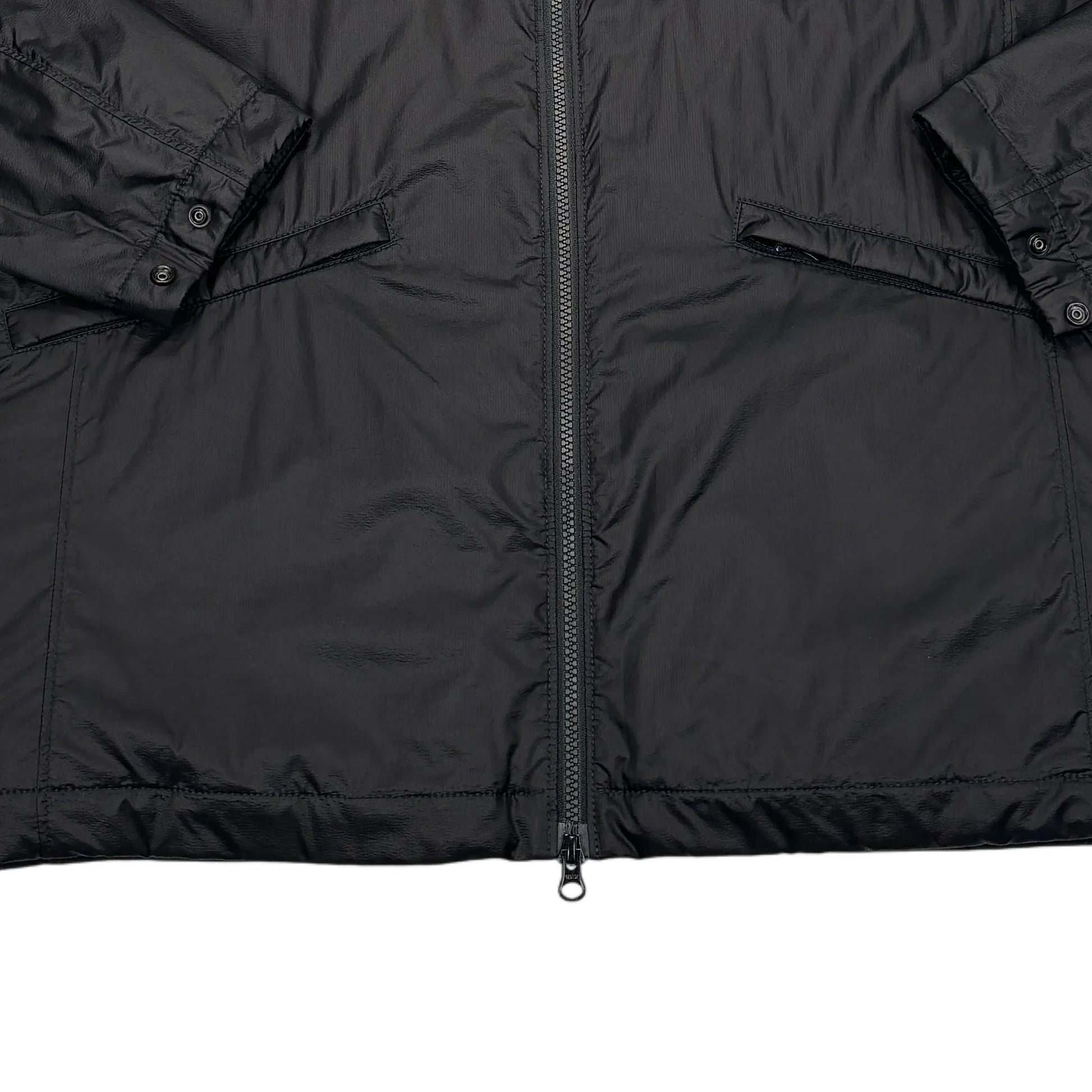 <p>Stone Island Black Bio-Based Ripstop Nylon with Primaloft Insulation Technology Jacket</p>