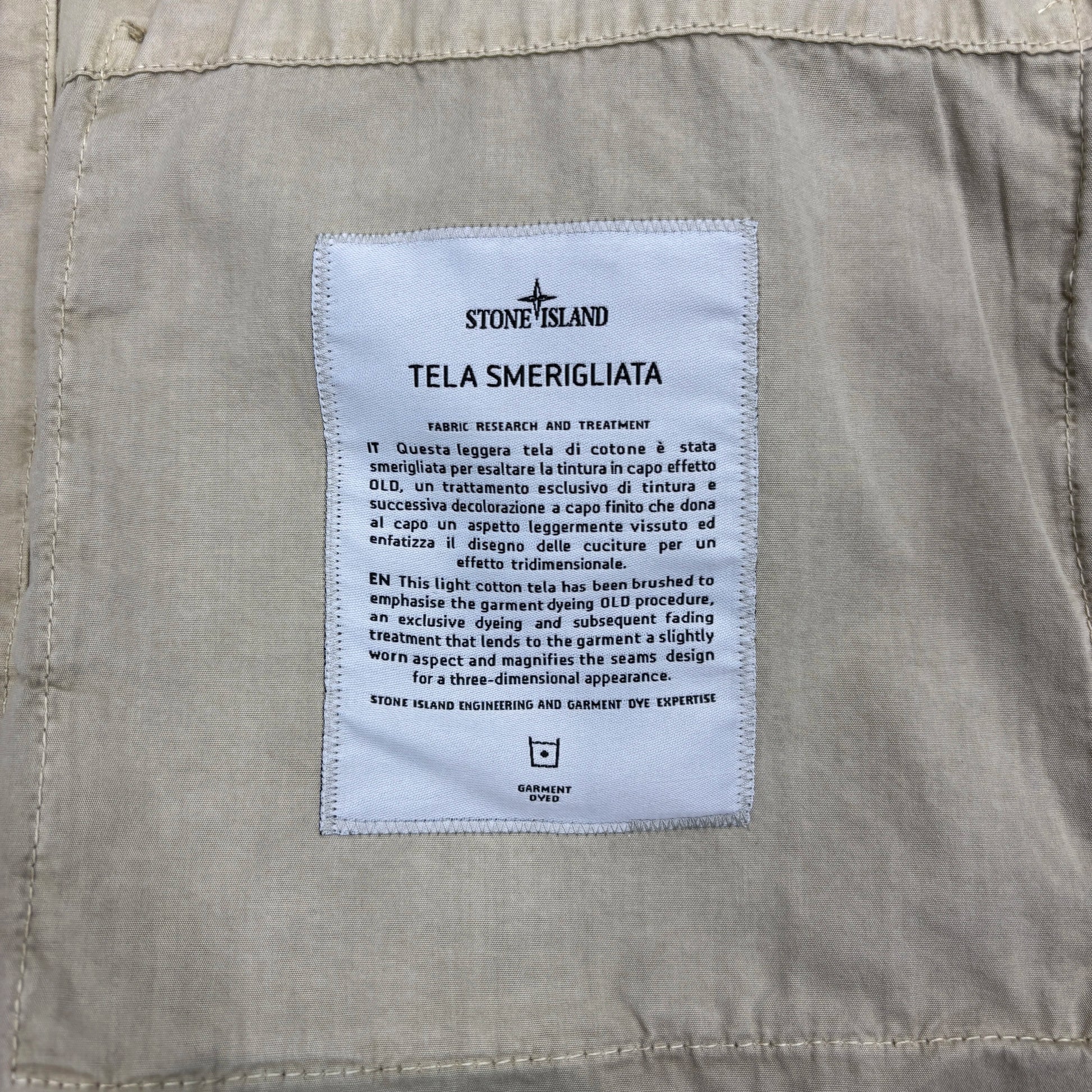 <p>Stone Island Beige Tela Smerigliata Jacket</p>