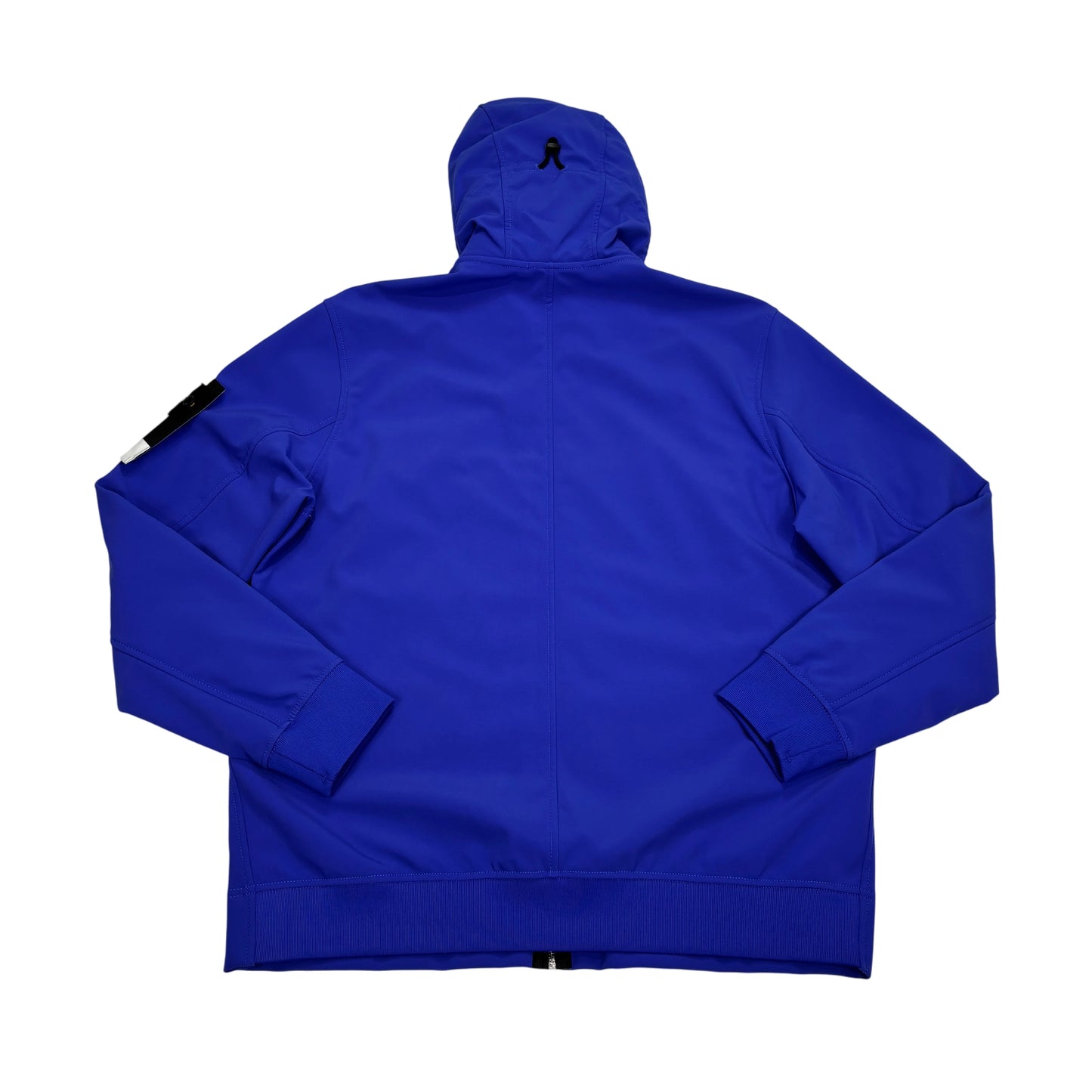<p>Stone Island Blue Hooded Soft Shell-R Jacket</p>