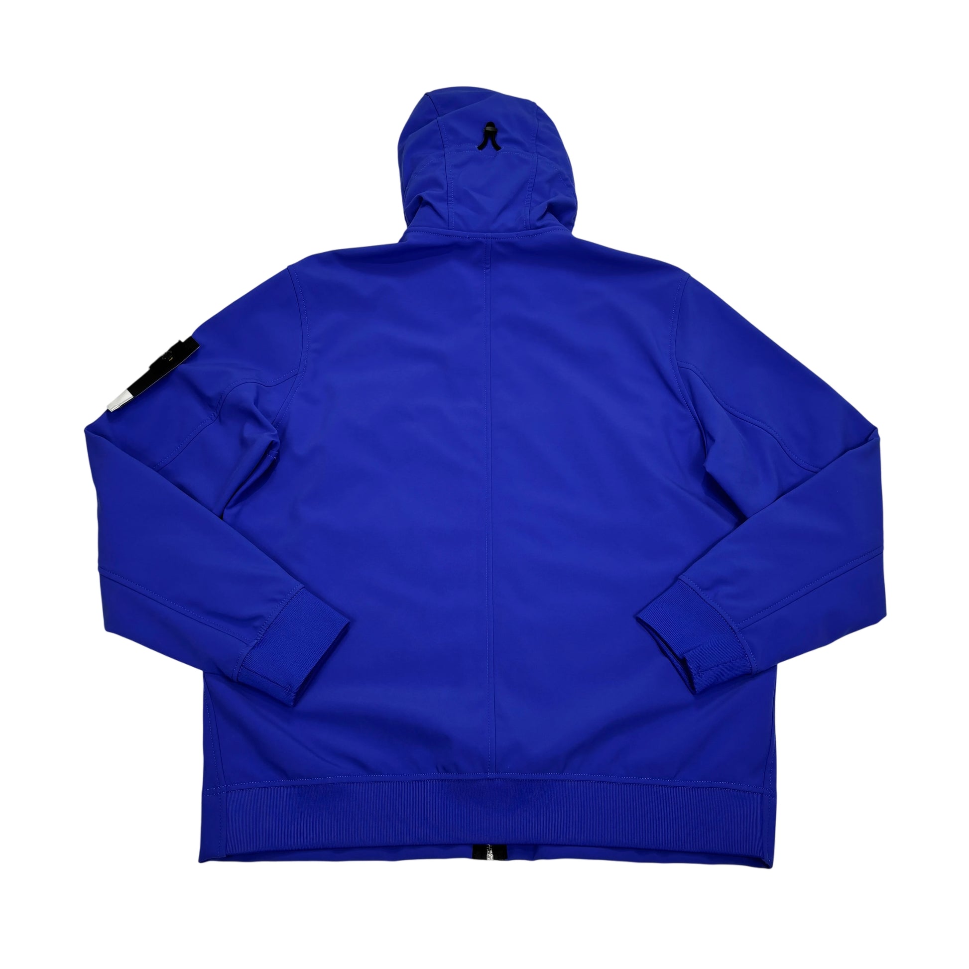<p>Stone Island Blue Hooded Soft Shell-R Jacket</p>