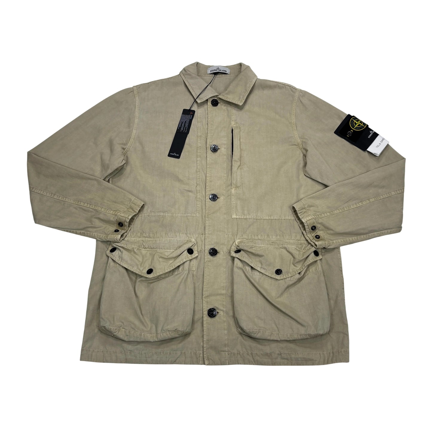 <p>Stone Island Beige Tela Smerigliata Jacket</p>