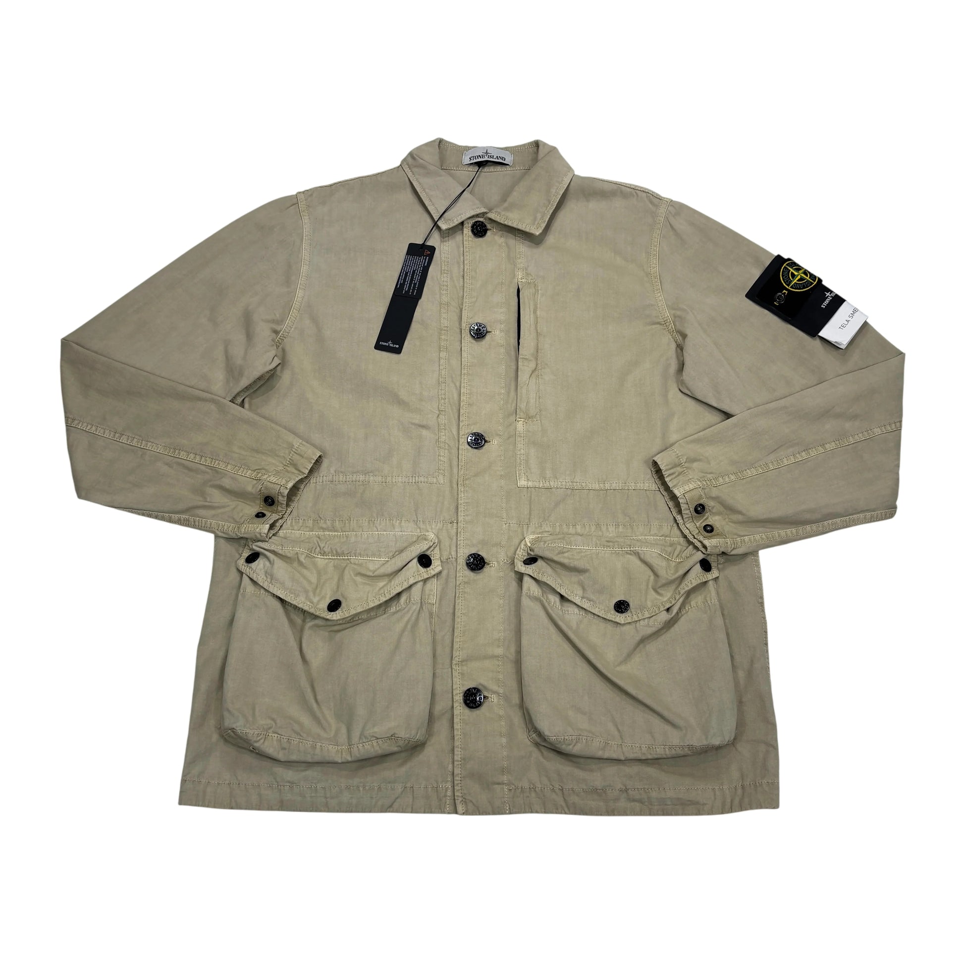 <p>Stone Island Beige Tela Smerigliata Jacket</p>