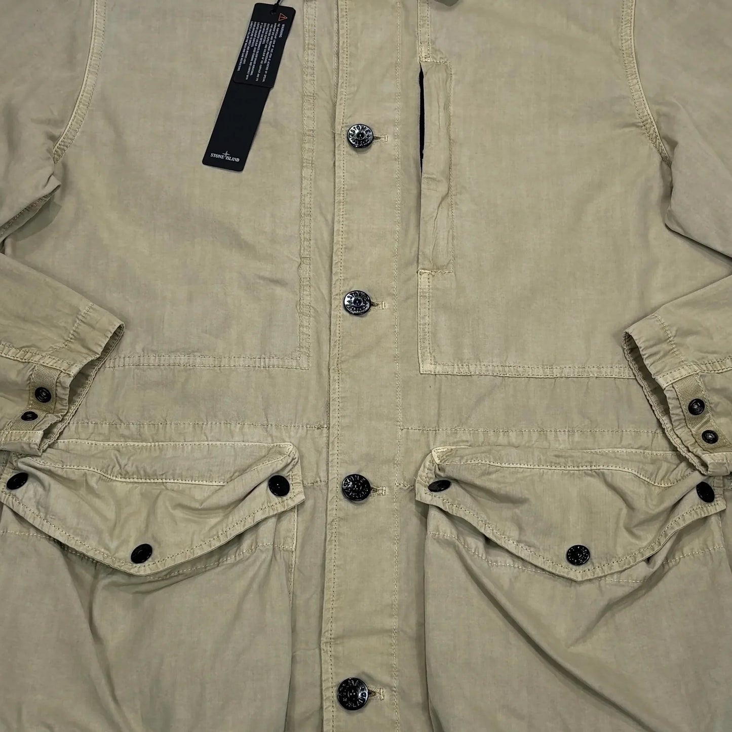 <p>Stone Island Beige Tela Smerigliata Jacket</p>