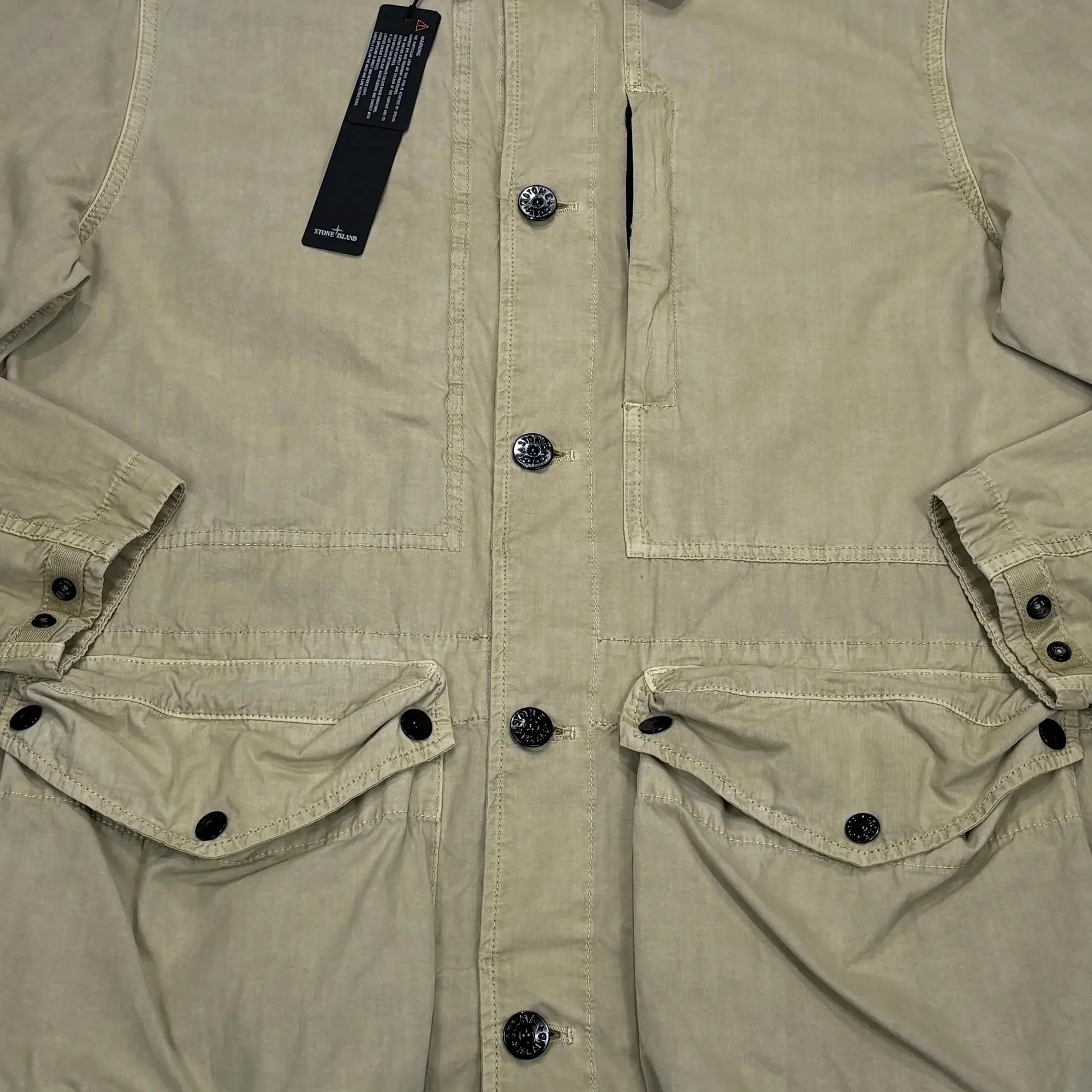 <p>Stone Island Beige Tela Smerigliata Jacket</p>