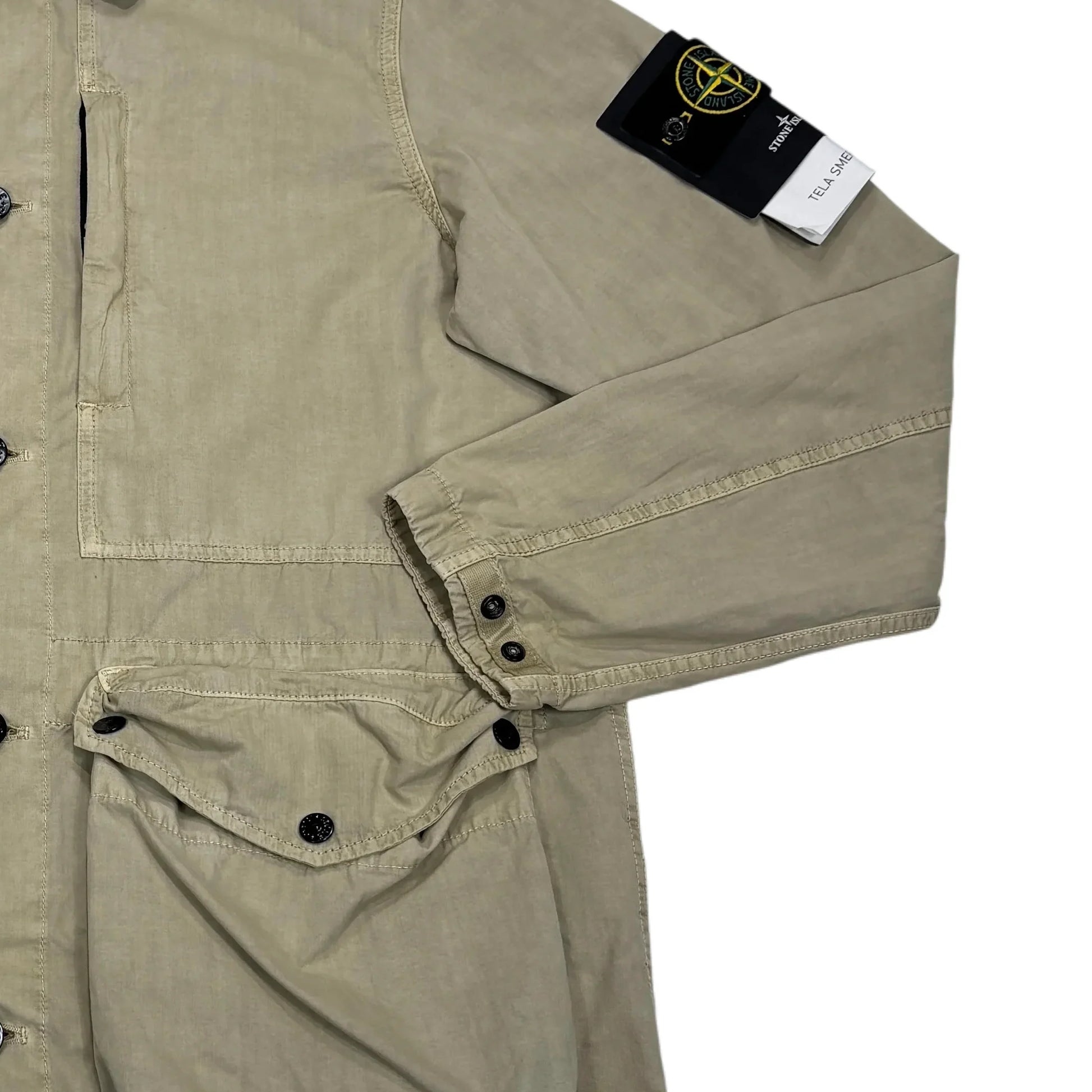 <p>Stone Island Beige Tela Smerigliata Jacket</p>