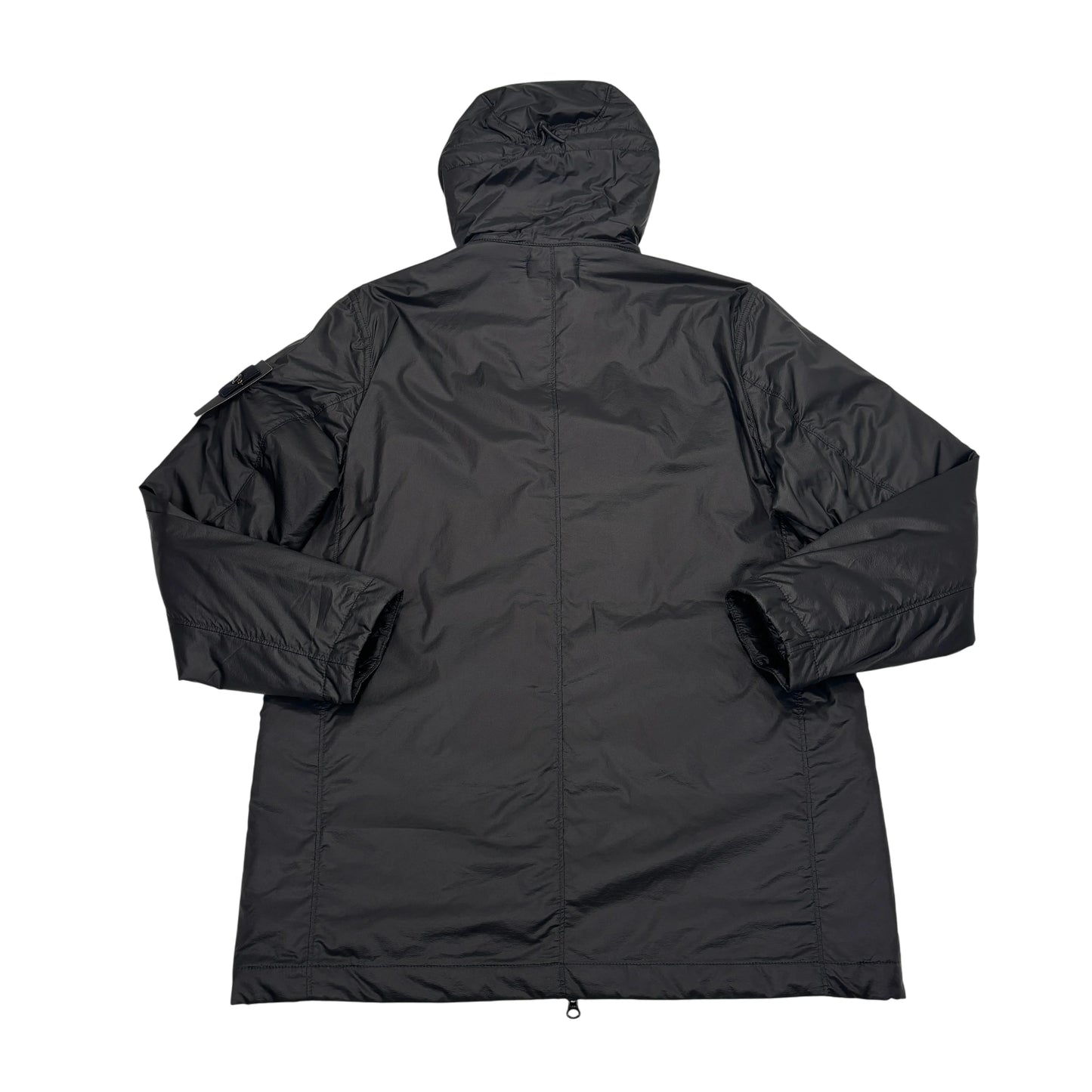 <p>Stone Island Black Bio-Based Ripstop Nylon with Primaloft Insulation Technology Jacket</p>