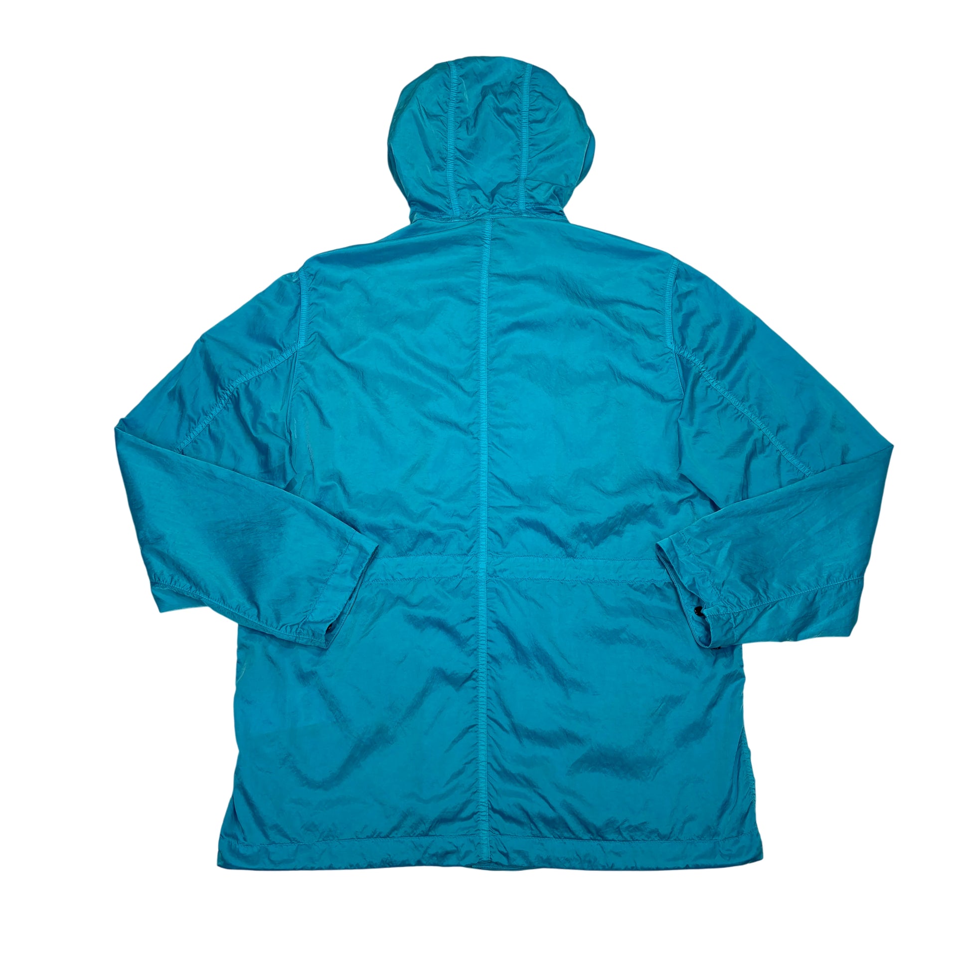 <p>Stone Island Blue Nylon Raso TC Hooded Jacket</p>
