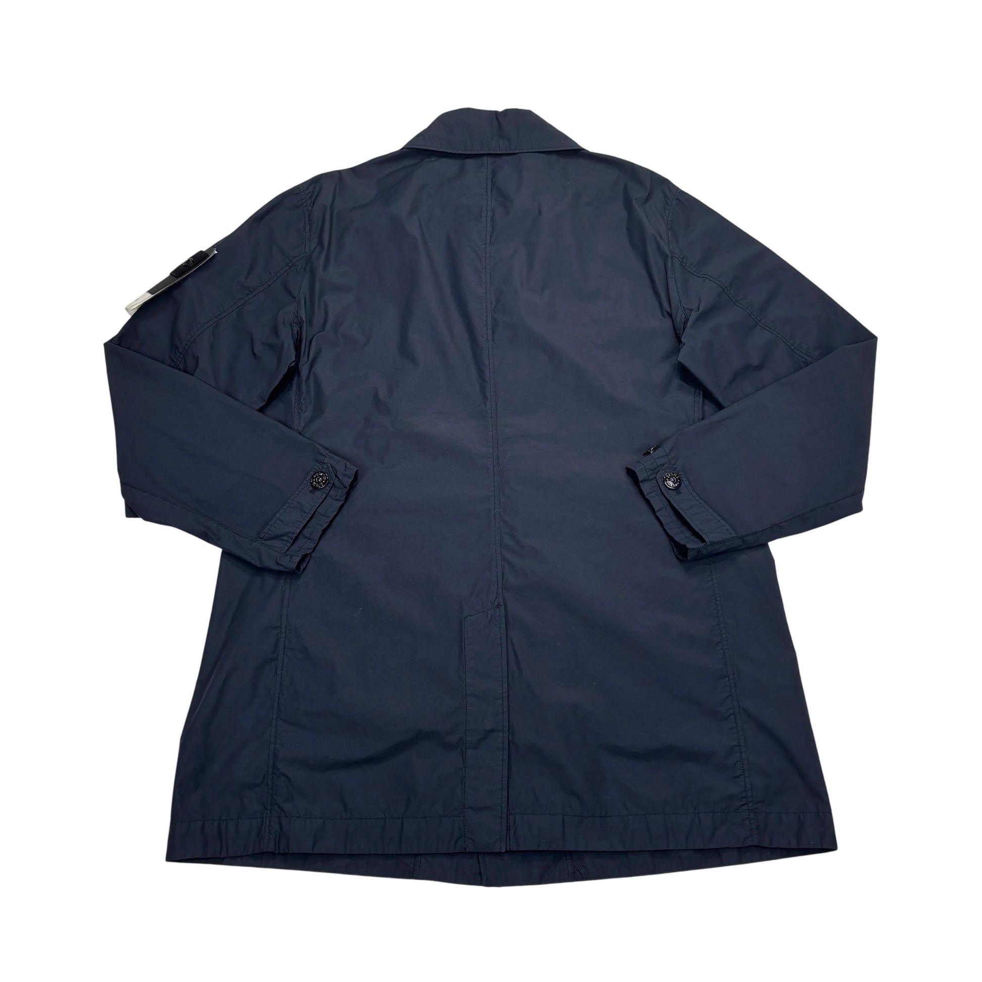 <p>Stone Island Navy Blue Naslan Light Watro Coat</p>