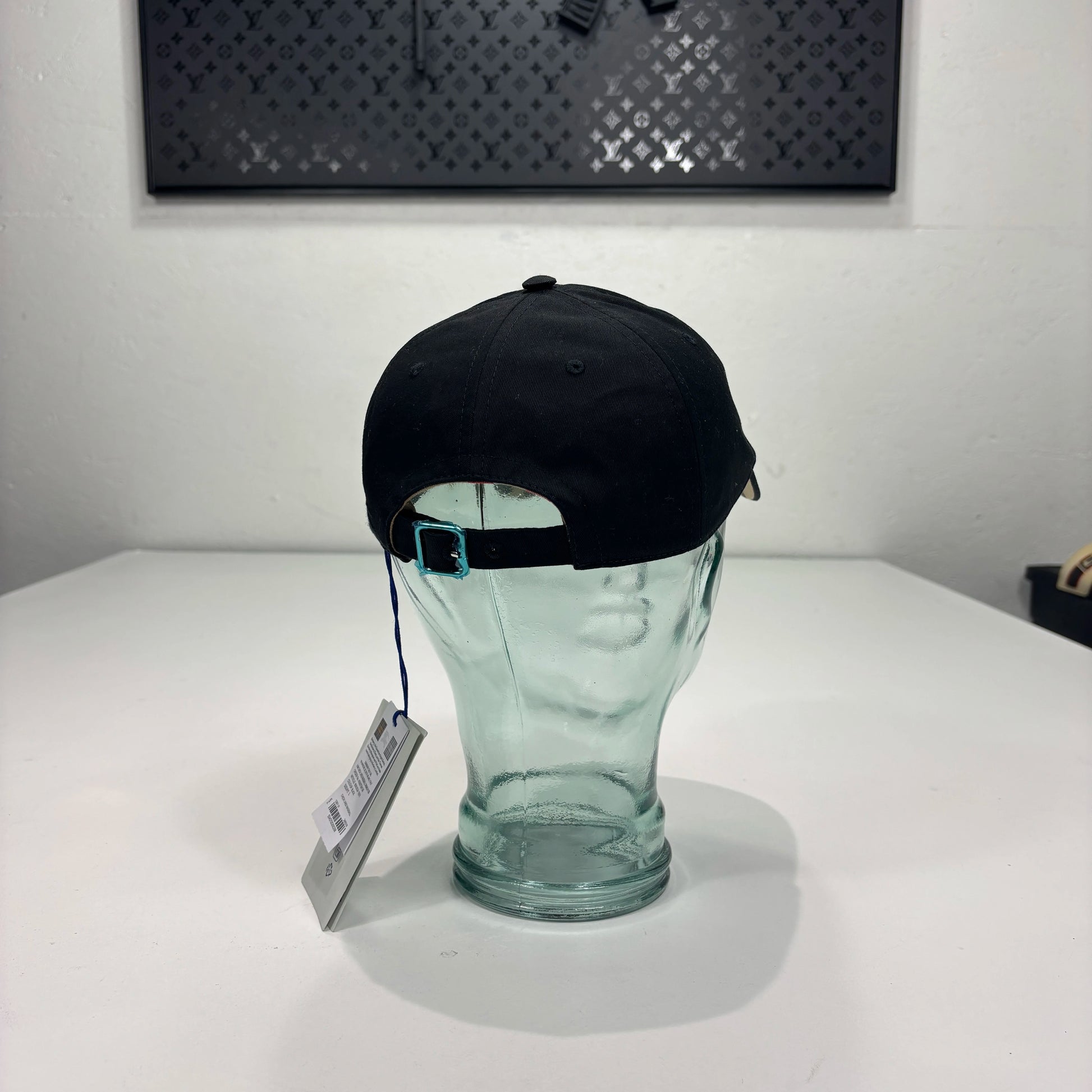 Burberry Black with Checked Inner Design Baseball Cap