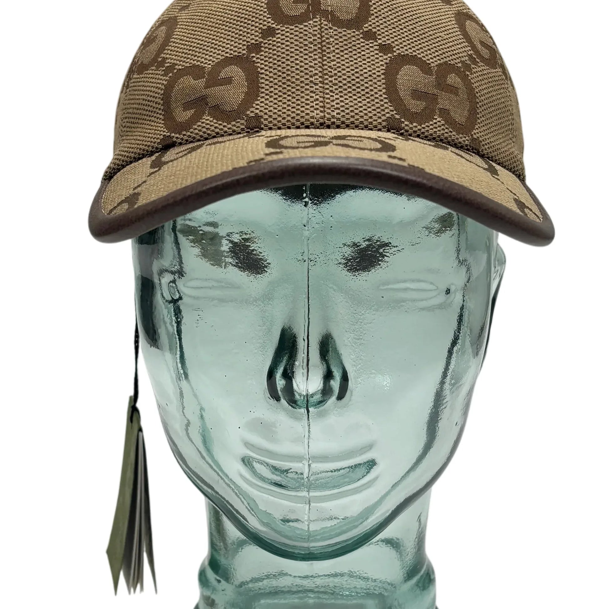 Gucci Beige Large Monogram Baseball Cap