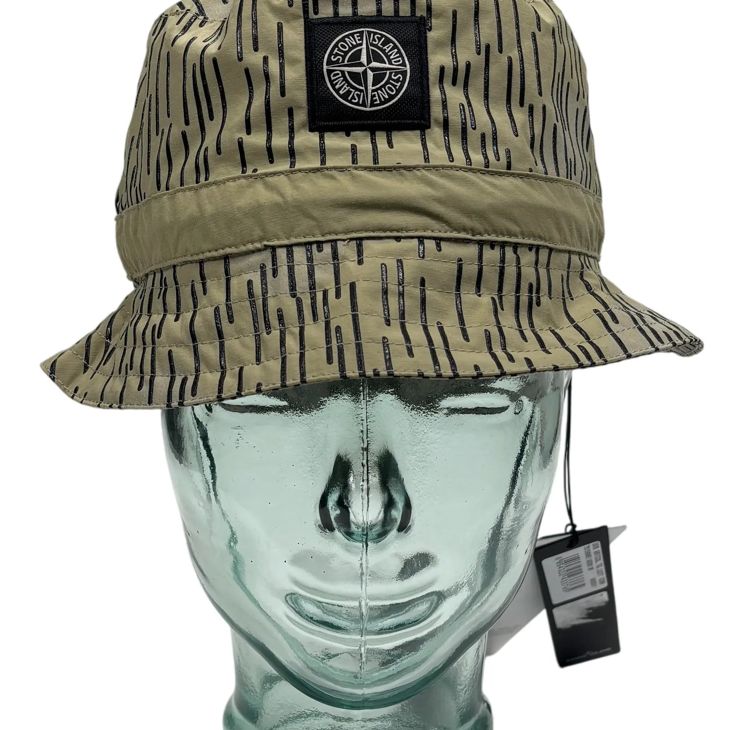 Stone Island Beige Rain Camo Bucket Hat