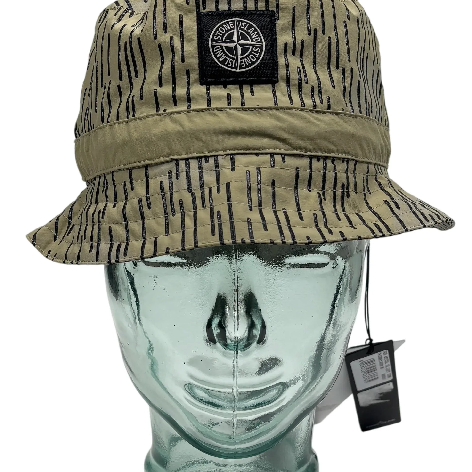 Stone Island Beige Rain Camo Bucket Hat