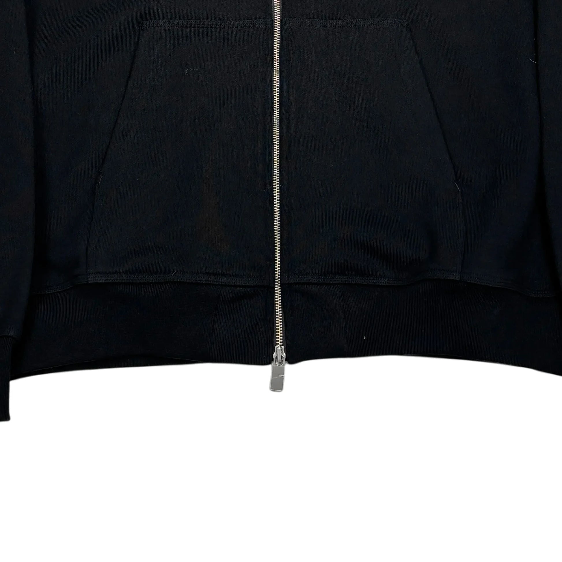 Burberry Black Printed Logo Zip-up Hoodie