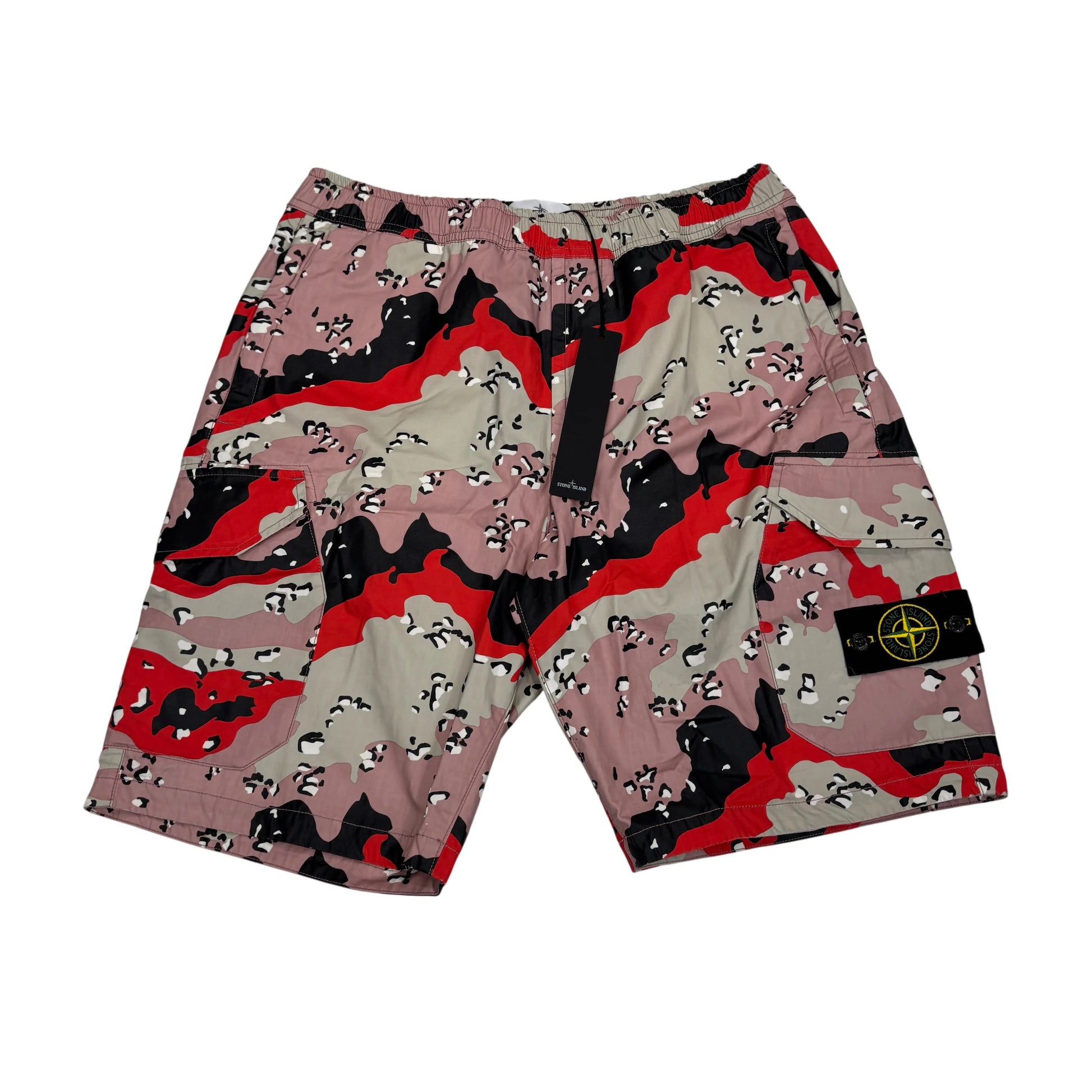 Stone Island Desert Camo Logo Shorts