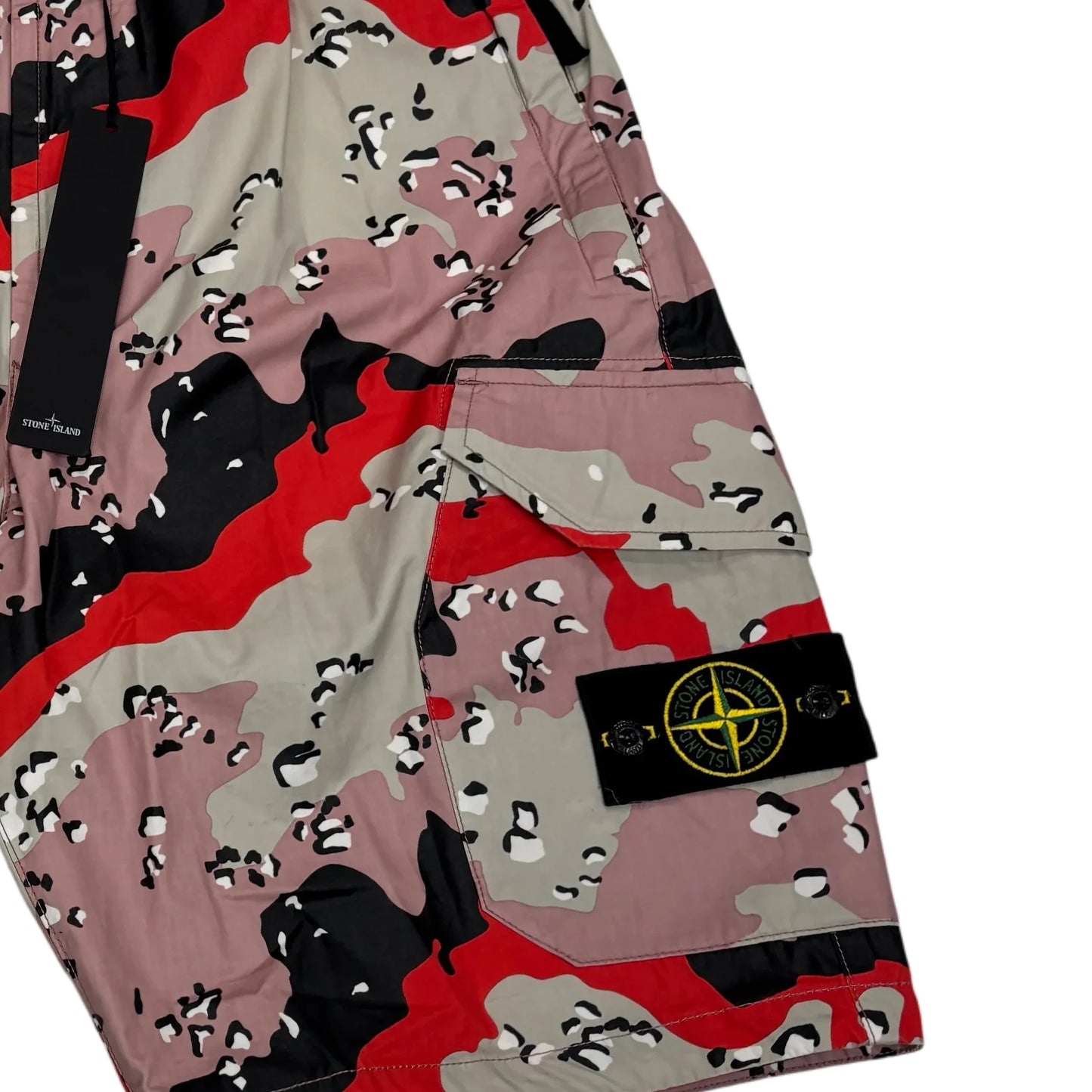 Stone Island Desert Camo Logo Shorts